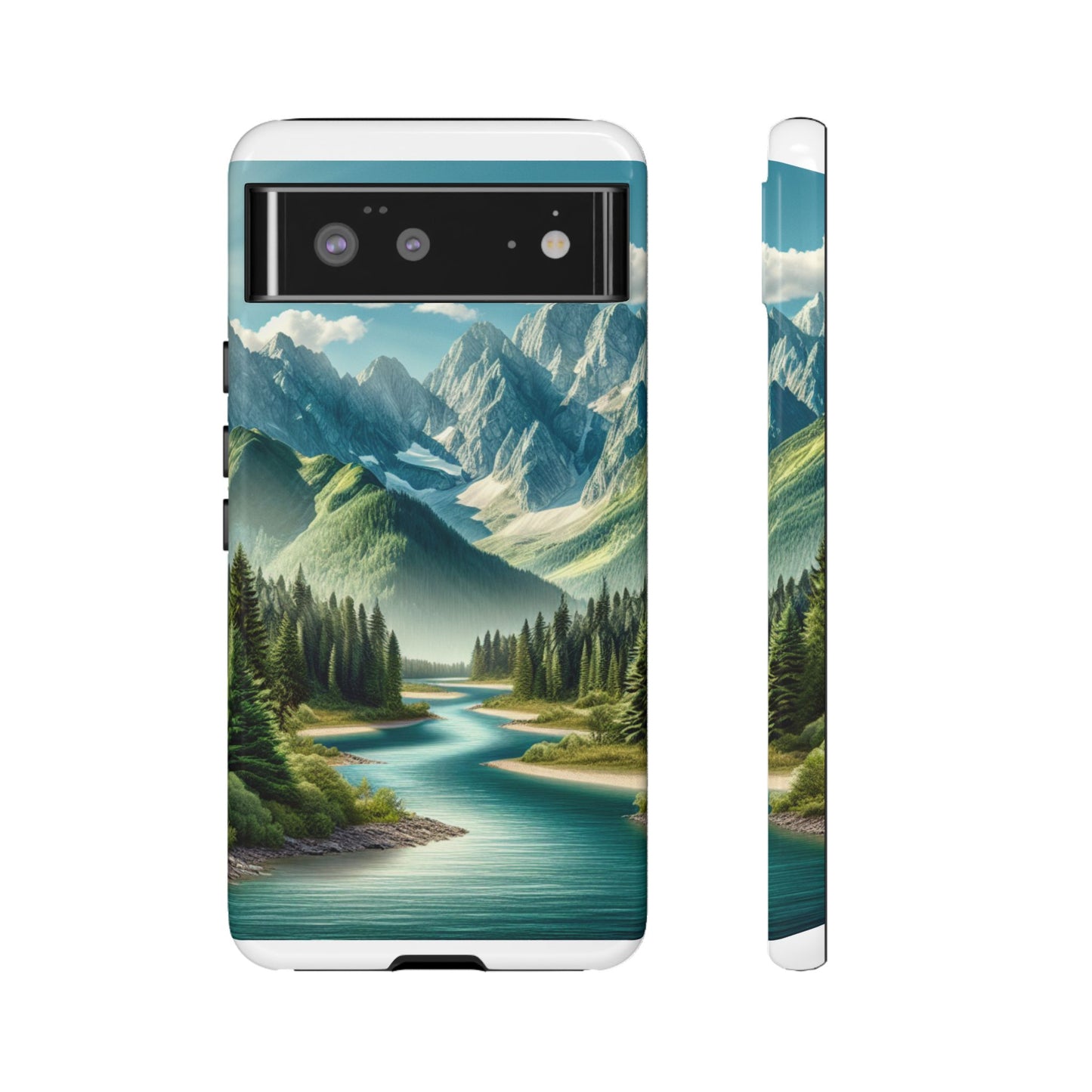 Mountain Landscape Phone Case, Tough Cases for Nature Lovers, Eco-Friendly Phone Cover, Gifts for Adventurers, Scenic Phone Accessories