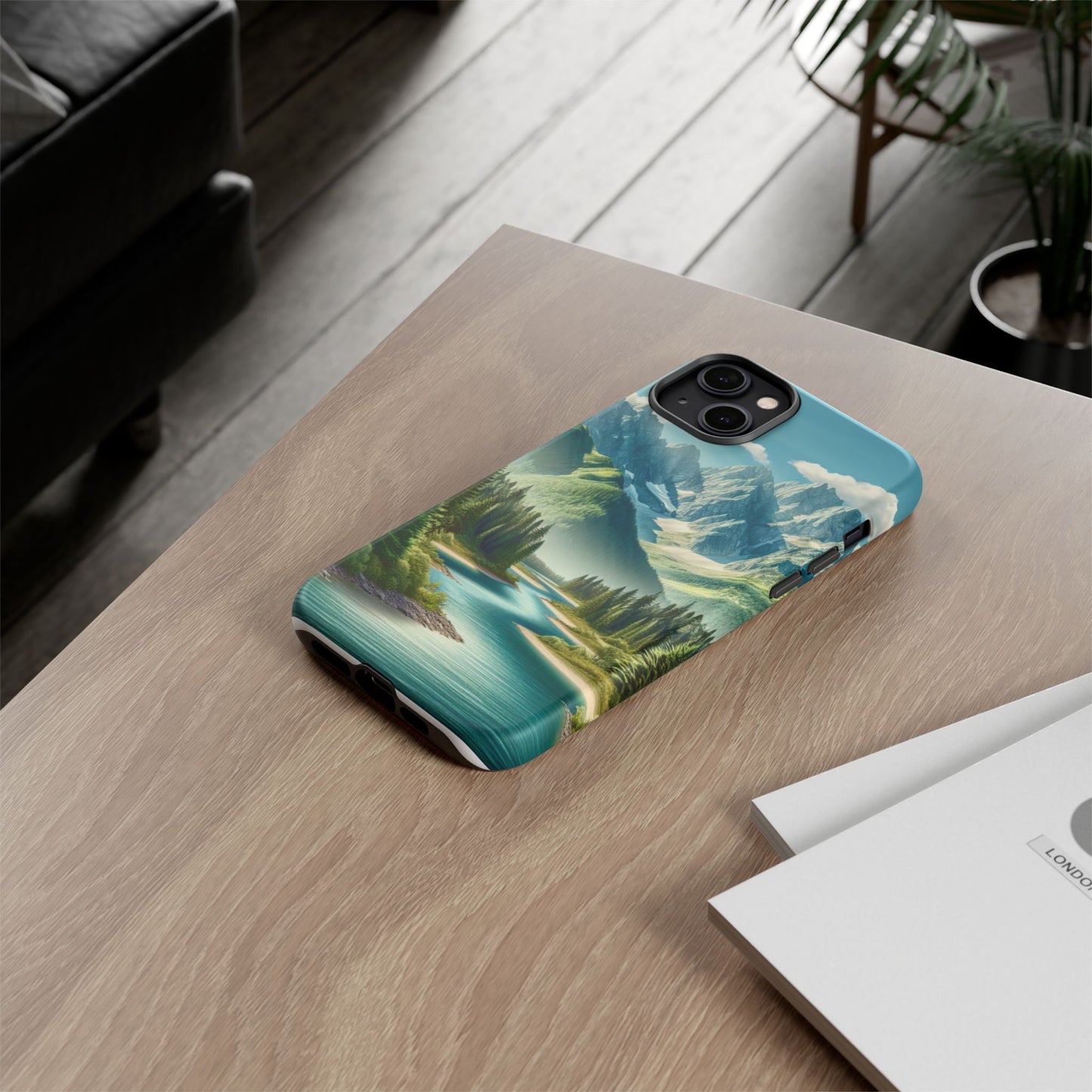 Mountain Landscape Phone Case, Tough Cases for Nature Lovers, Eco-Friendly Phone Cover, Gifts for Adventurers, Scenic Phone Accessories