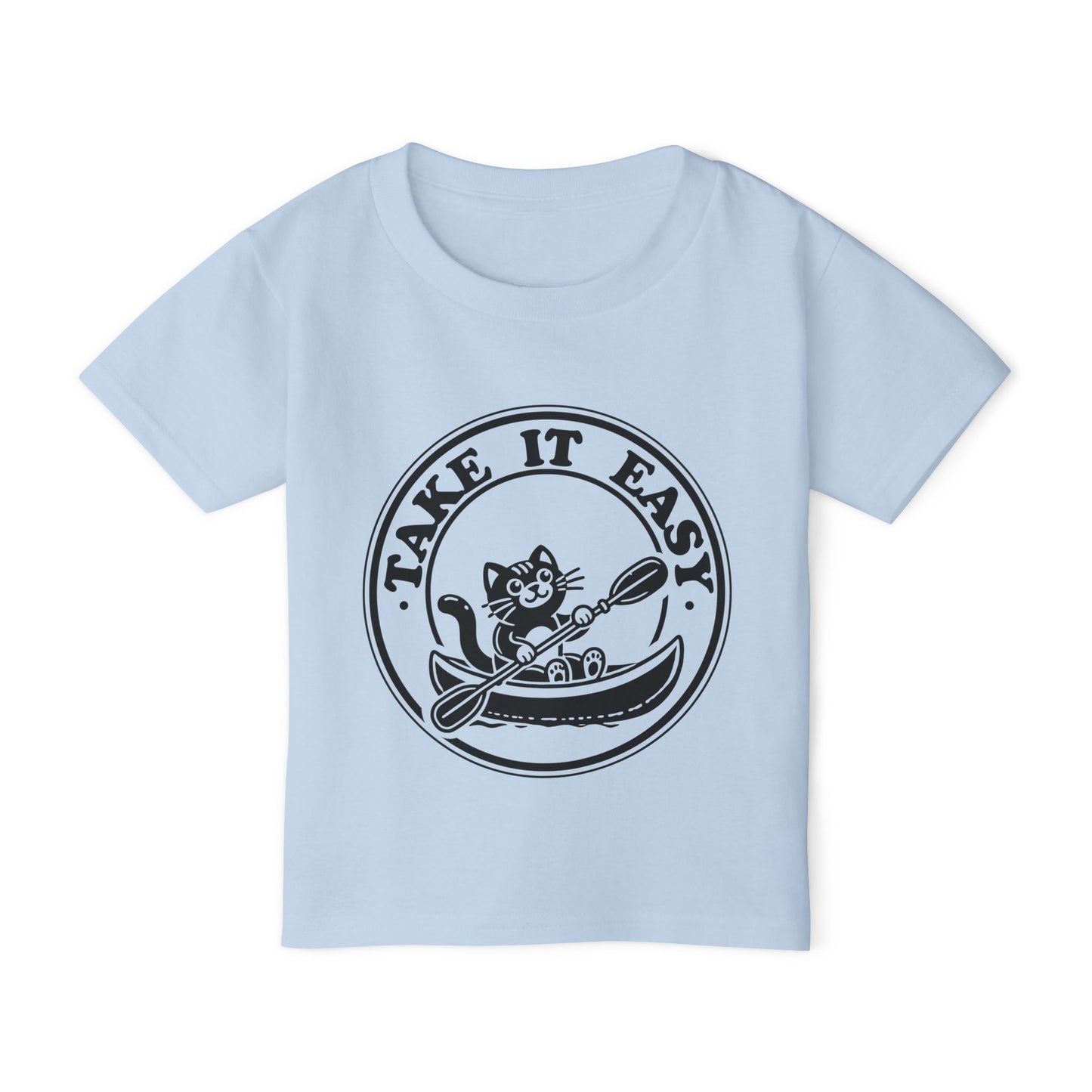 Playful Kayaking Cat Toddler T-shirt