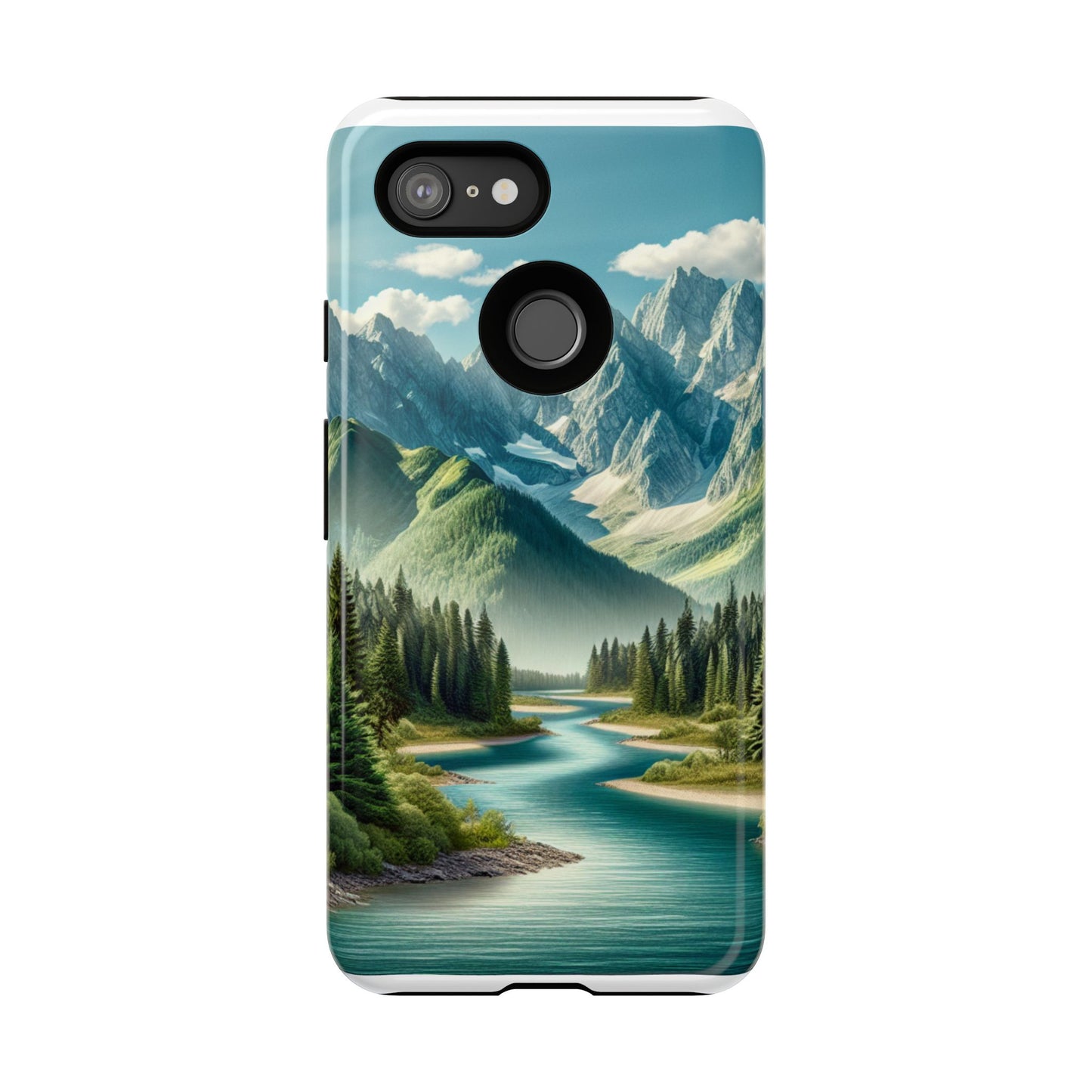 Mountain Landscape Phone Case, Tough Cases for Nature Lovers, Eco-Friendly Phone Cover, Gifts for Adventurers, Scenic Phone Accessories