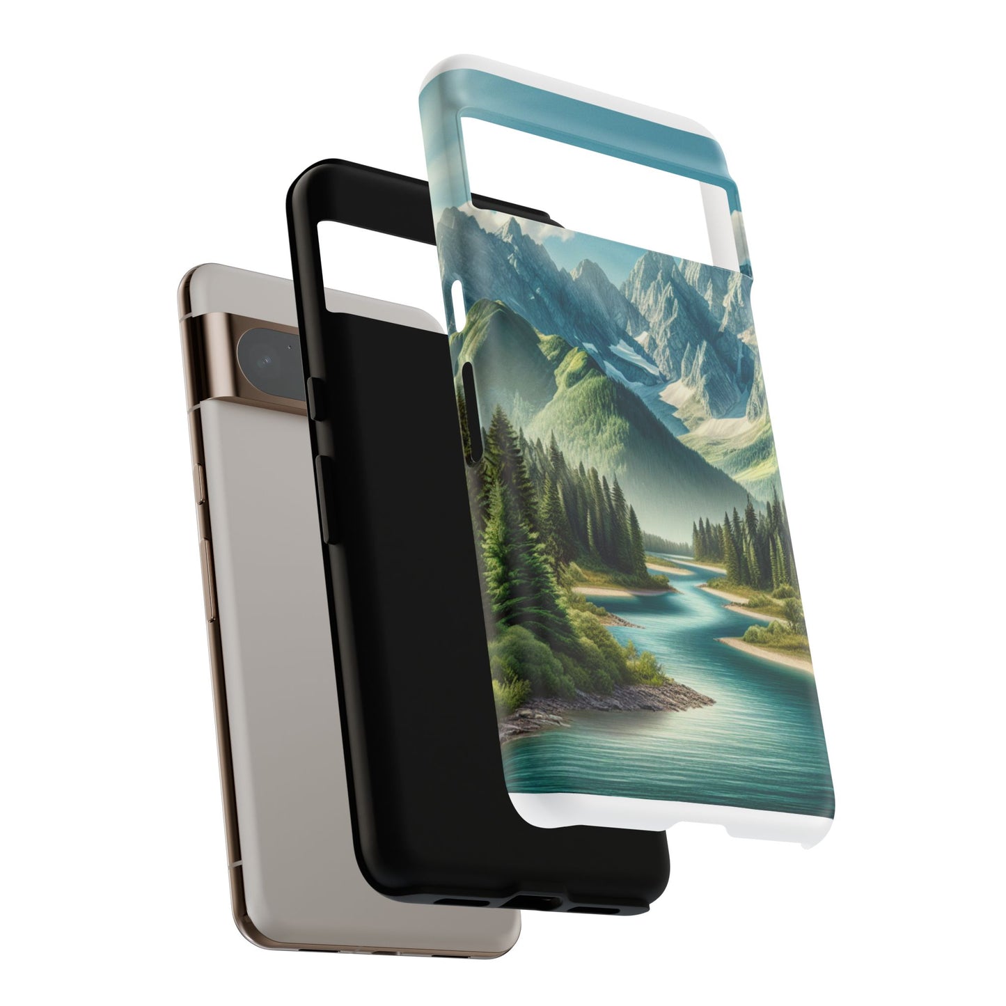 Mountain Landscape Phone Case, Tough Cases for Nature Lovers, Eco-Friendly Phone Cover, Gifts for Adventurers, Scenic Phone Accessories