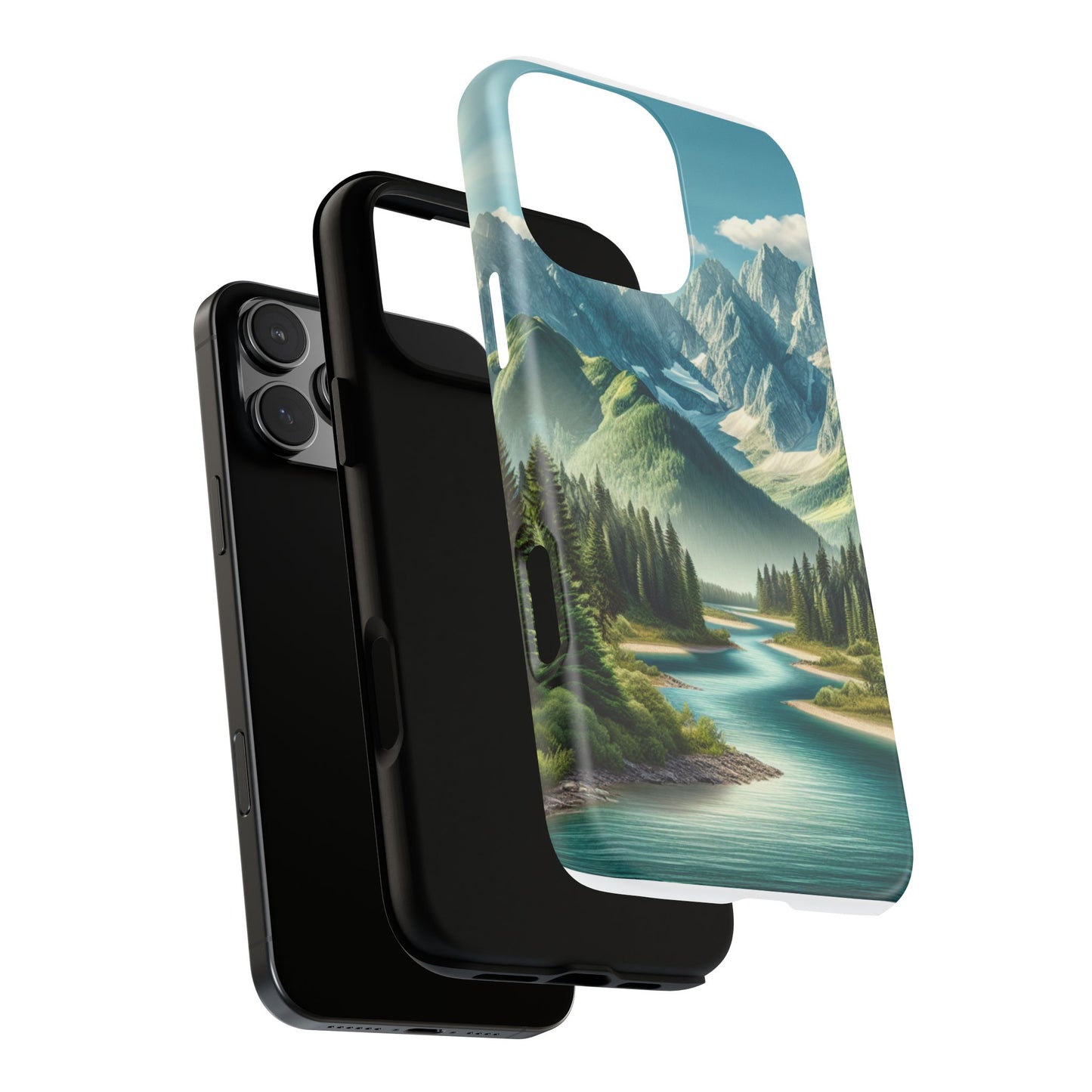 Mountain Landscape Phone Case, Tough Cases for Nature Lovers, Eco-Friendly Phone Cover, Gifts for Adventurers, Scenic Phone Accessories