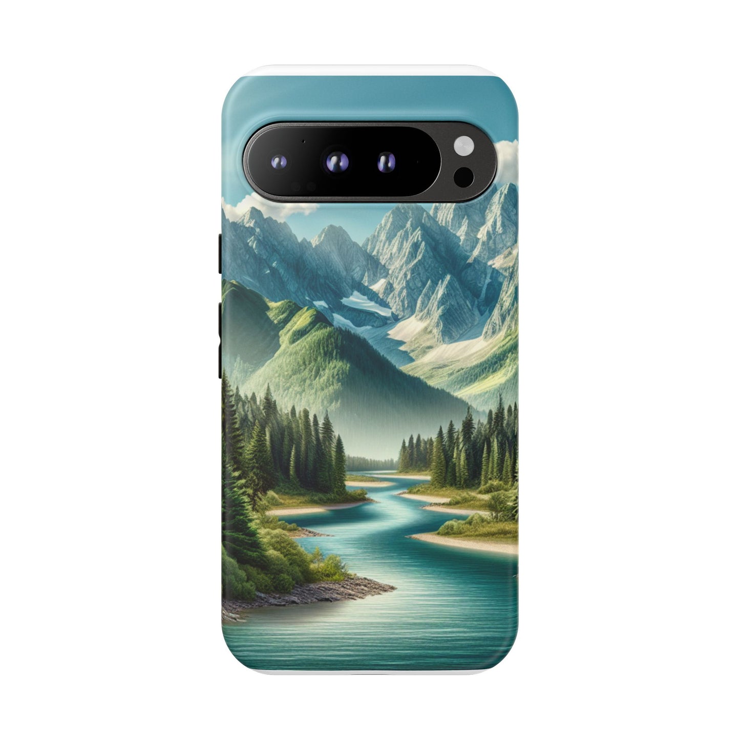 Mountain Landscape Phone Case, Tough Cases for Nature Lovers, Eco-Friendly Phone Cover, Gifts for Adventurers, Scenic Phone Accessories
