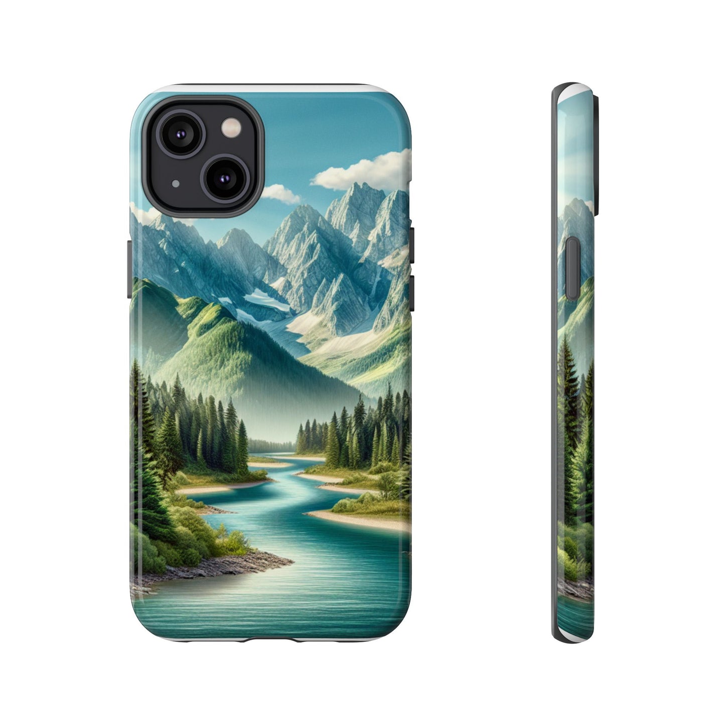 Mountain Landscape Phone Case, Tough Cases for Nature Lovers, Eco-Friendly Phone Cover, Gifts for Adventurers, Scenic Phone Accessories