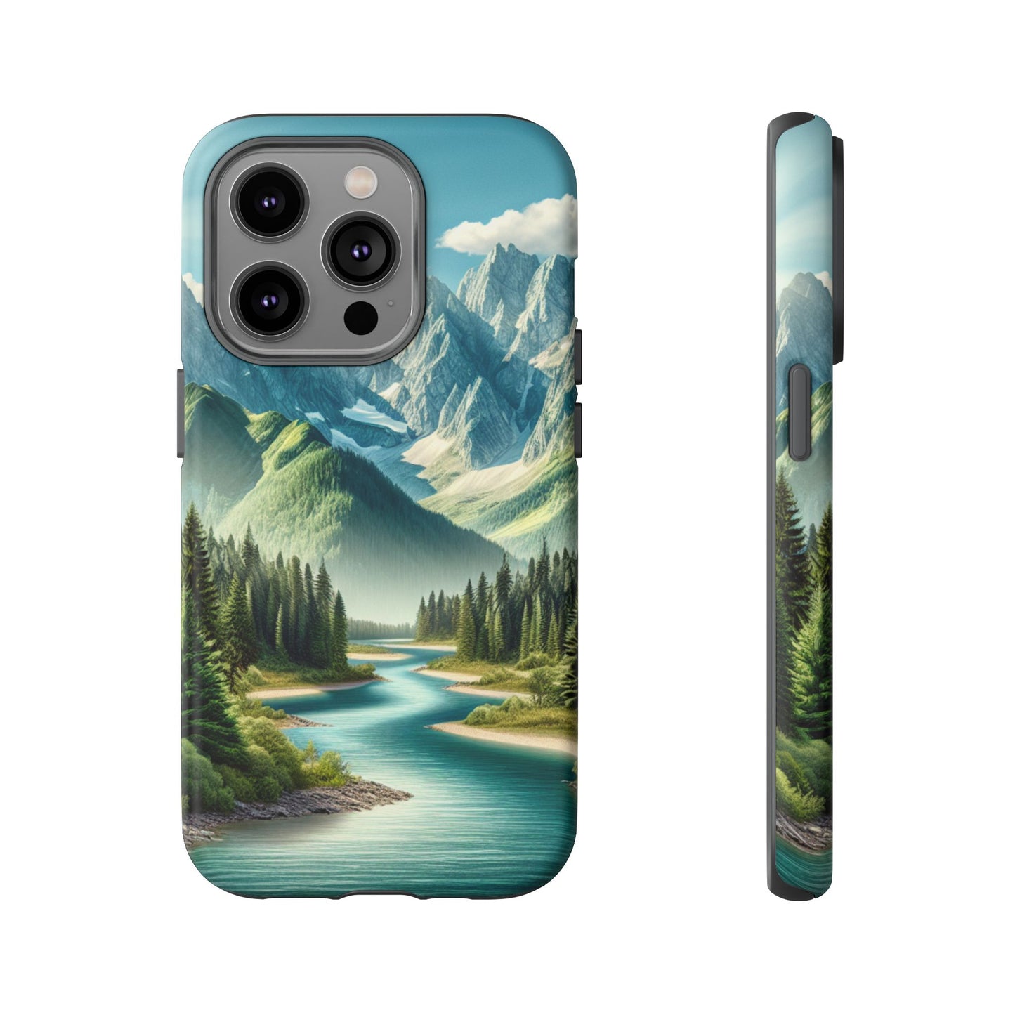 Mountain Landscape Phone Case, Tough Cases for Nature Lovers, Eco-Friendly Phone Cover, Gifts for Adventurers, Scenic Phone Accessories