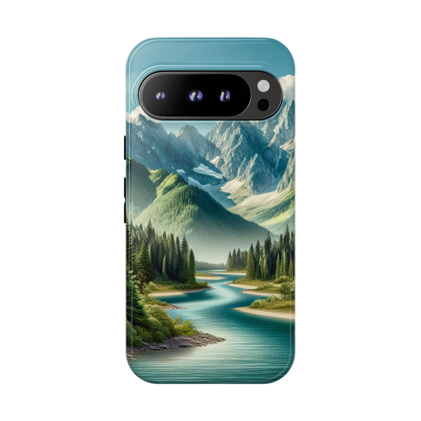 Mountain Landscape Phone Case, Tough Cases for Nature Lovers, Eco-Friendly Phone Cover, Gifts for Adventurers, Scenic Phone Accessories