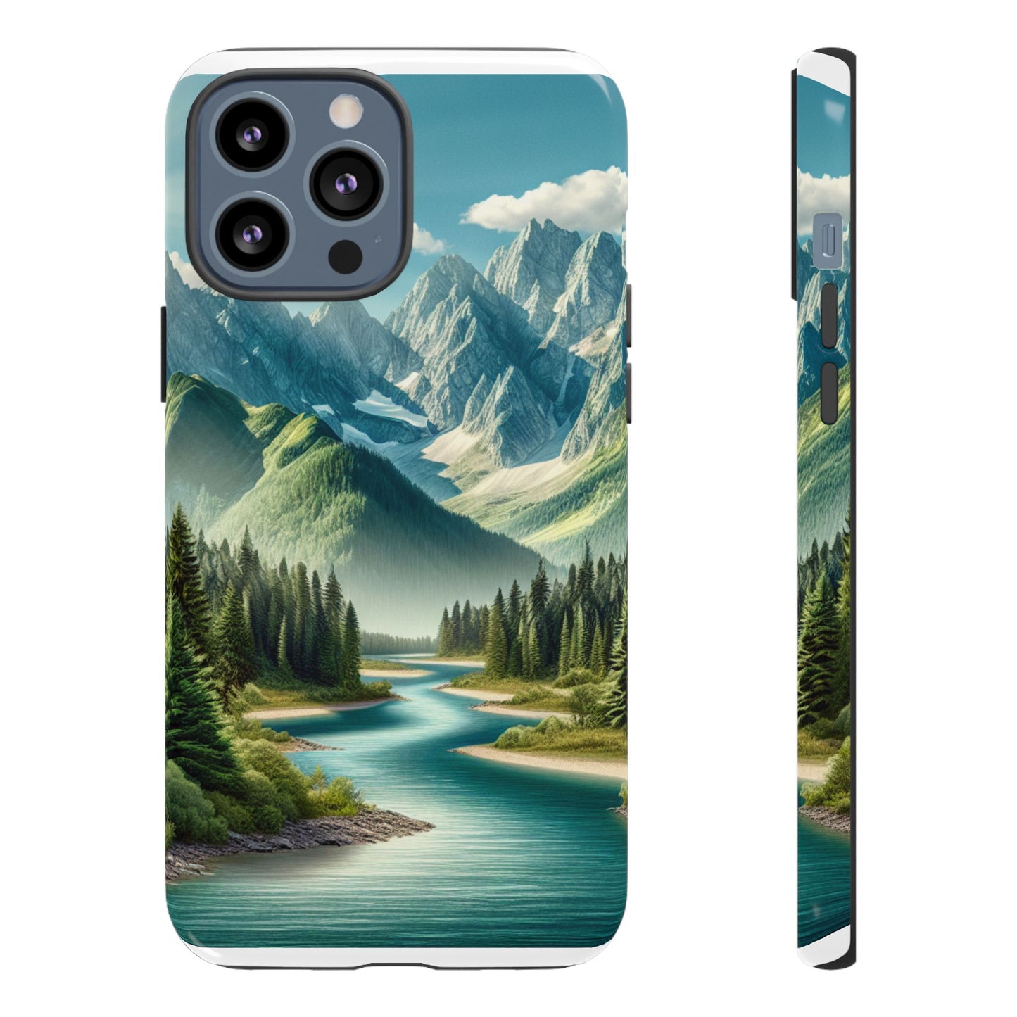Mountain Landscape Phone Case, Tough Cases for Nature Lovers, Eco-Friendly Phone Cover, Gifts for Adventurers, Scenic Phone Accessories