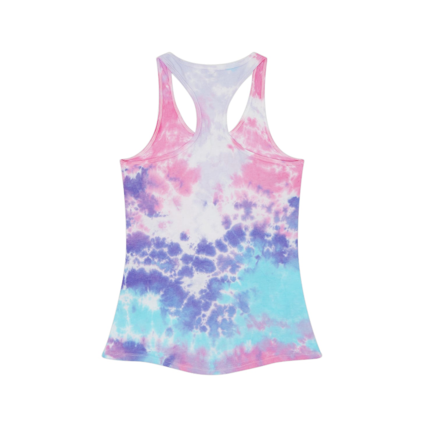 Pontoon Queen Tie Dye Racerback Tank Top | Classy & Sassy Summer Style | Perfect for Boating, Beach Days, Vacations, and Festivals