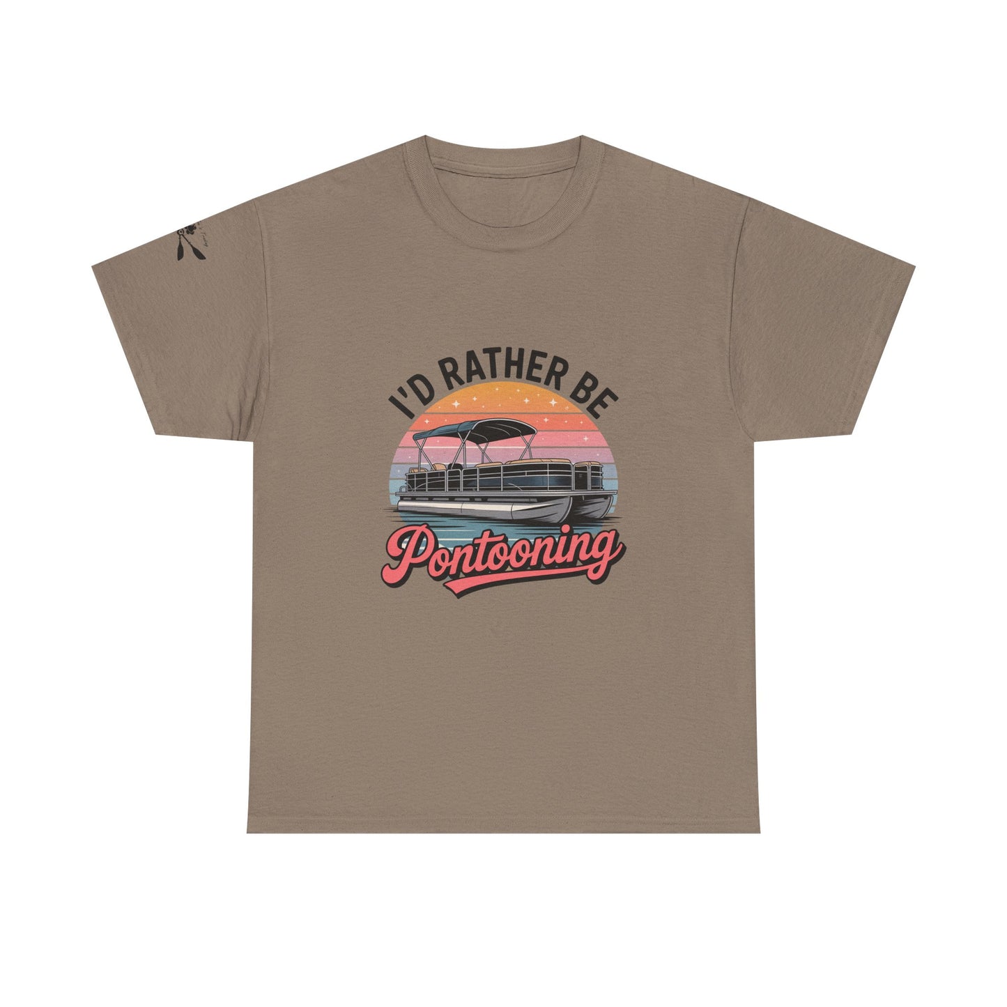 I'd rather be Pontooning t-shirt