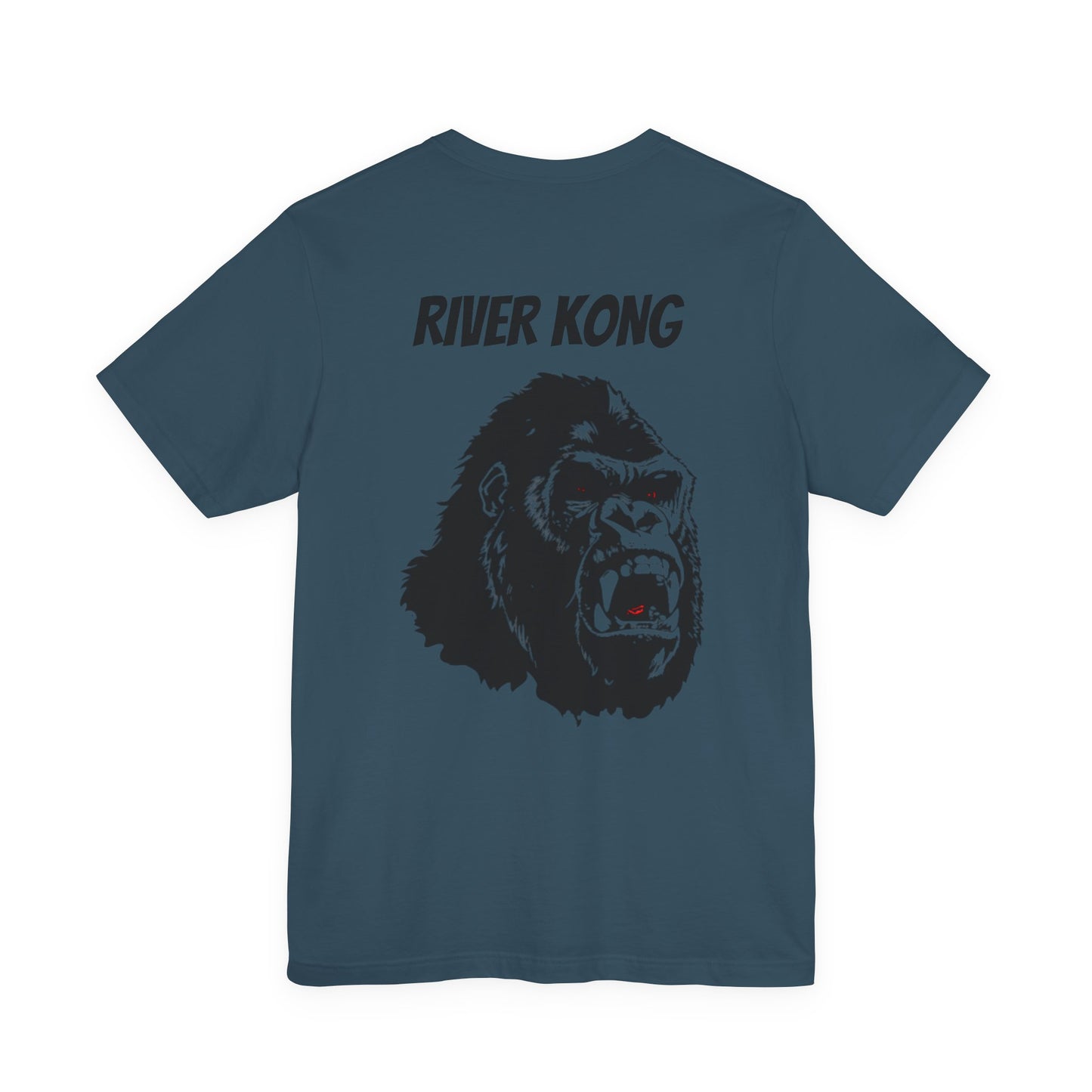 Unisex Graphic Tee - Rule the River, River Kong, Gorilla Shirt, Adventure Apparel, Gift for Nature Lovers