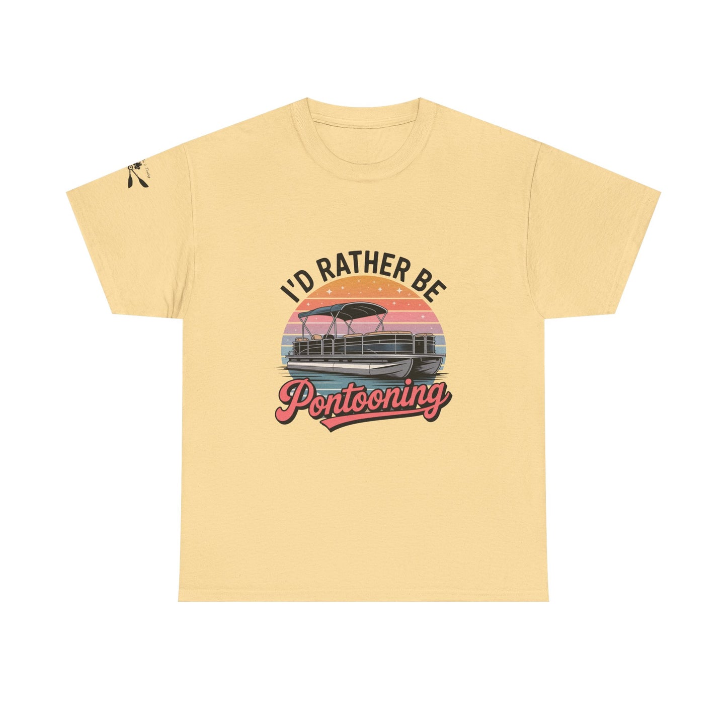 I'd rather be Pontooning t-shirt