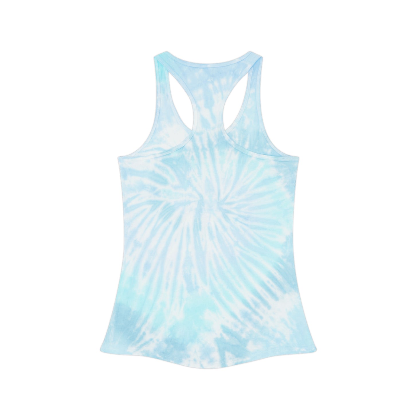 Pontoon Queen Tie Dye Racerback Tank Top | Classy & Sassy Summer Style | Perfect for Boating, Beach Days, Vacations, and Festivals