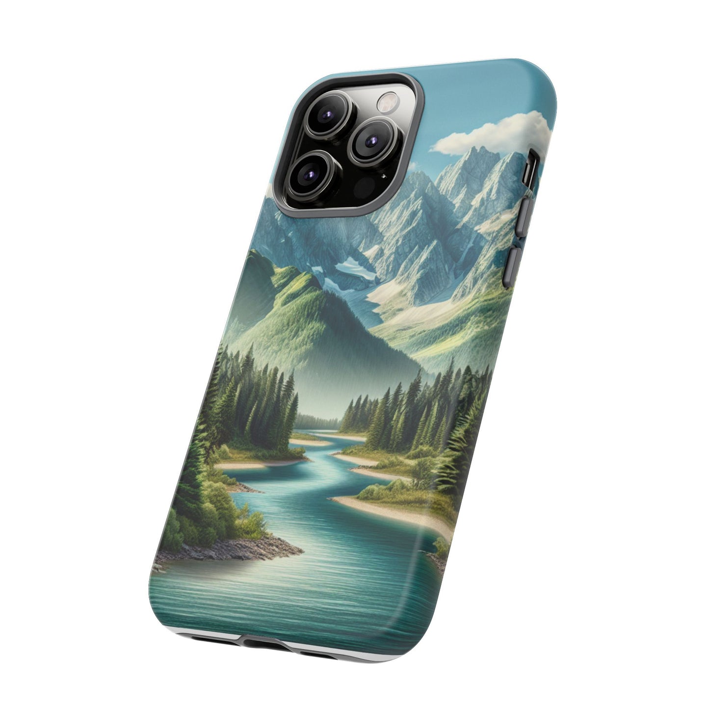Mountain Landscape Phone Case, Tough Cases for Nature Lovers, Eco-Friendly Phone Cover, Gifts for Adventurers, Scenic Phone Accessories