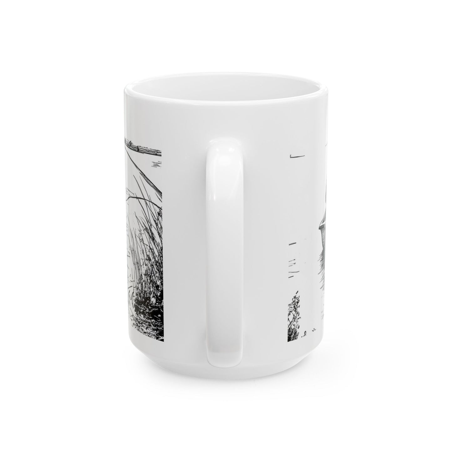 Fishing Time Ceramic Mug - Perfect for Outdoor Enthusiasts, Birthday, Father's Day Gift, Fishing Lovers, Coffee Mug