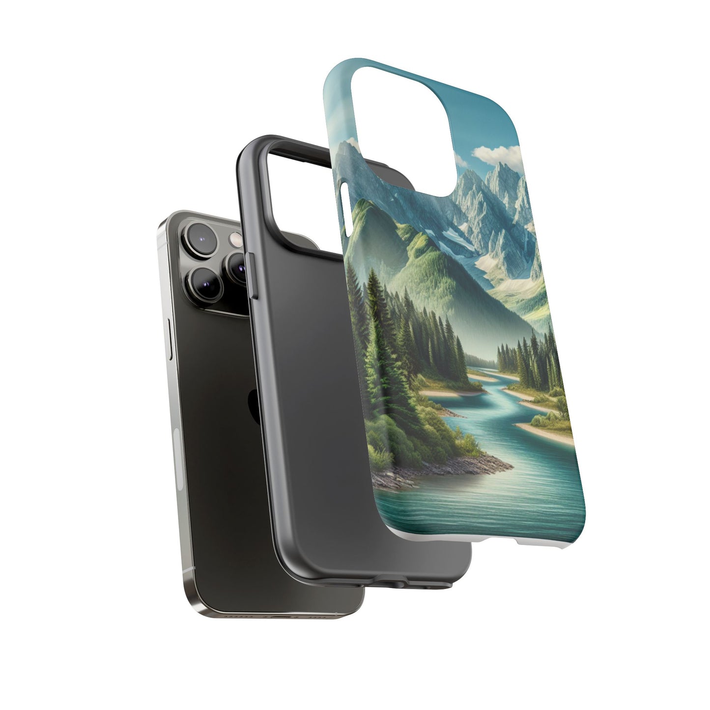 Mountain Landscape Phone Case, Tough Cases for Nature Lovers, Eco-Friendly Phone Cover, Gifts for Adventurers, Scenic Phone Accessories