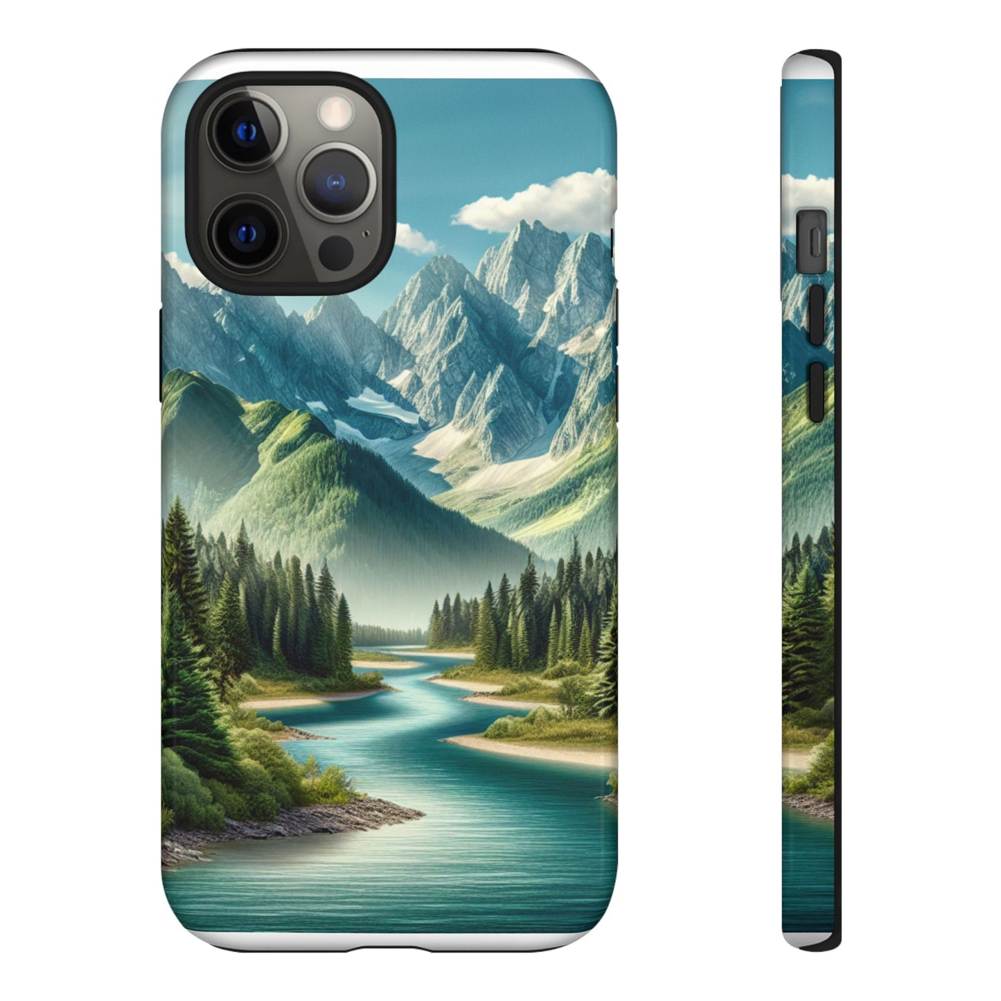 Mountain Landscape Phone Case, Tough Cases for Nature Lovers, Eco-Friendly Phone Cover, Gifts for Adventurers, Scenic Phone Accessories