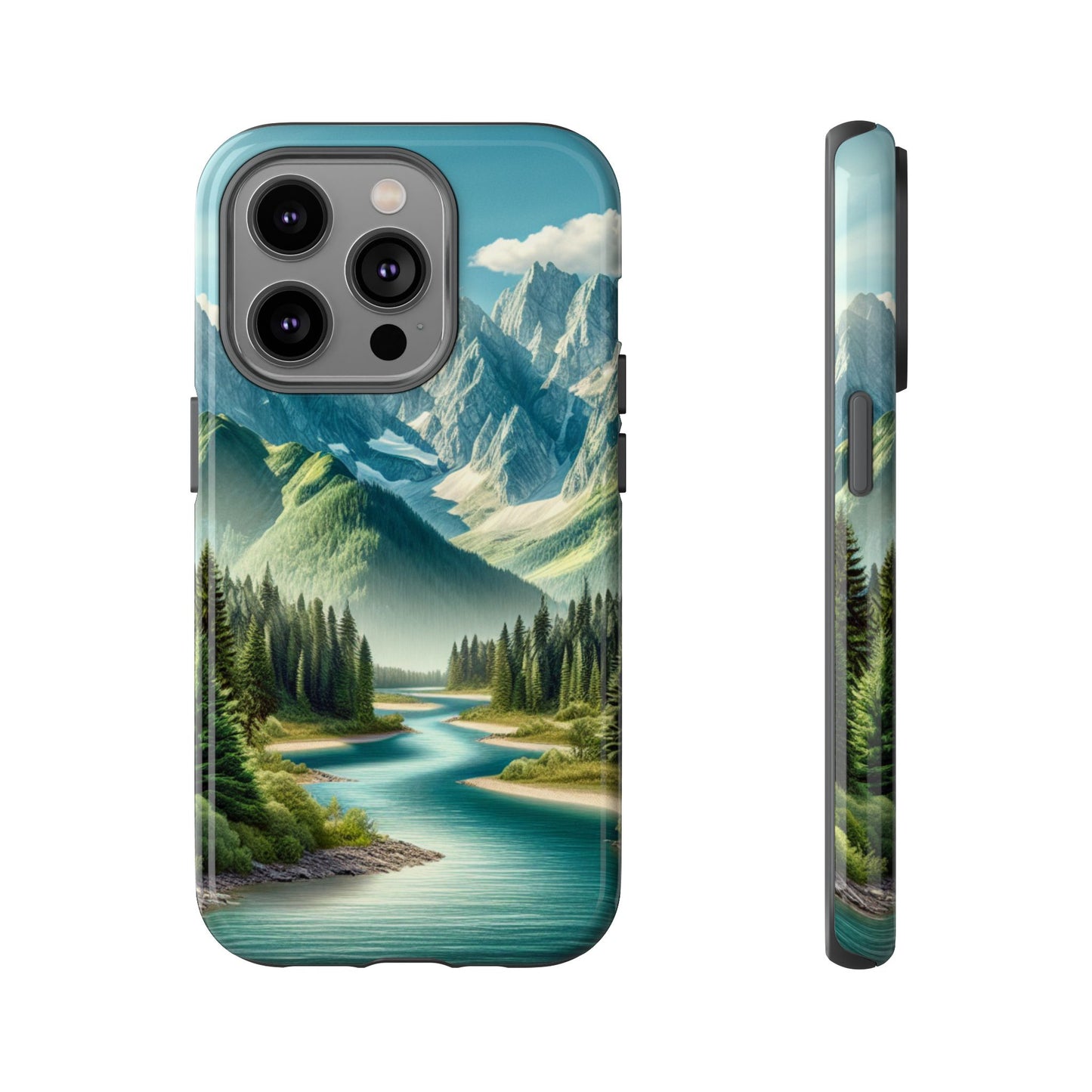Mountain Landscape Phone Case, Tough Cases for Nature Lovers, Eco-Friendly Phone Cover, Gifts for Adventurers, Scenic Phone Accessories