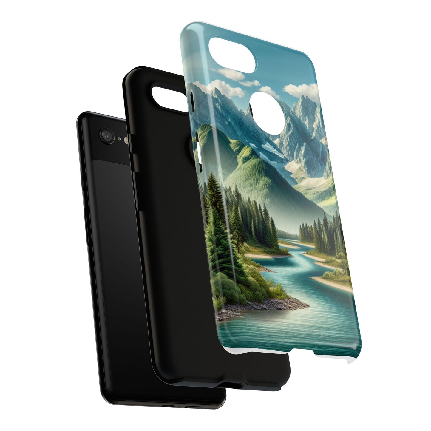 Mountain Landscape Phone Case, Tough Cases for Nature Lovers, Eco-Friendly Phone Cover, Gifts for Adventurers, Scenic Phone Accessories