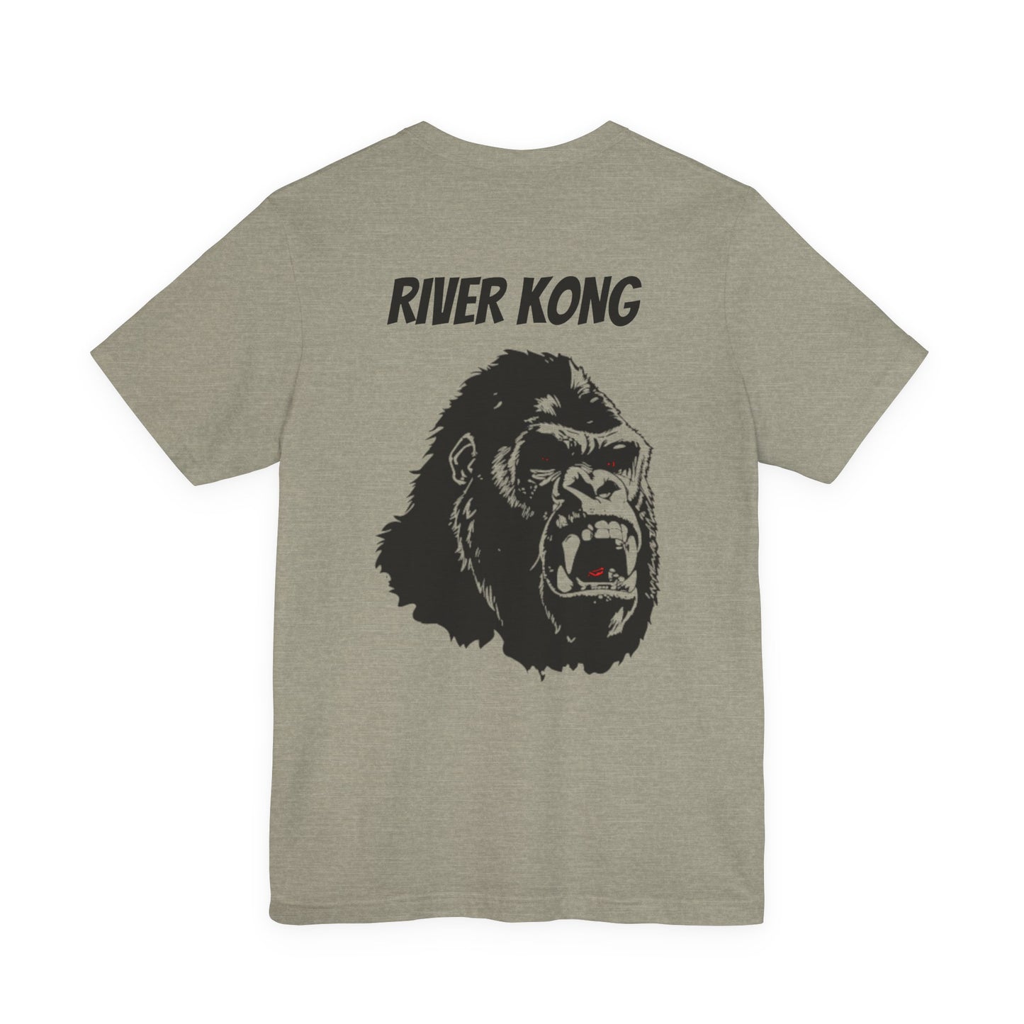 Unisex Graphic Tee - Rule the River, River Kong, Gorilla Shirt, Adventure Apparel, Gift for Nature Lovers