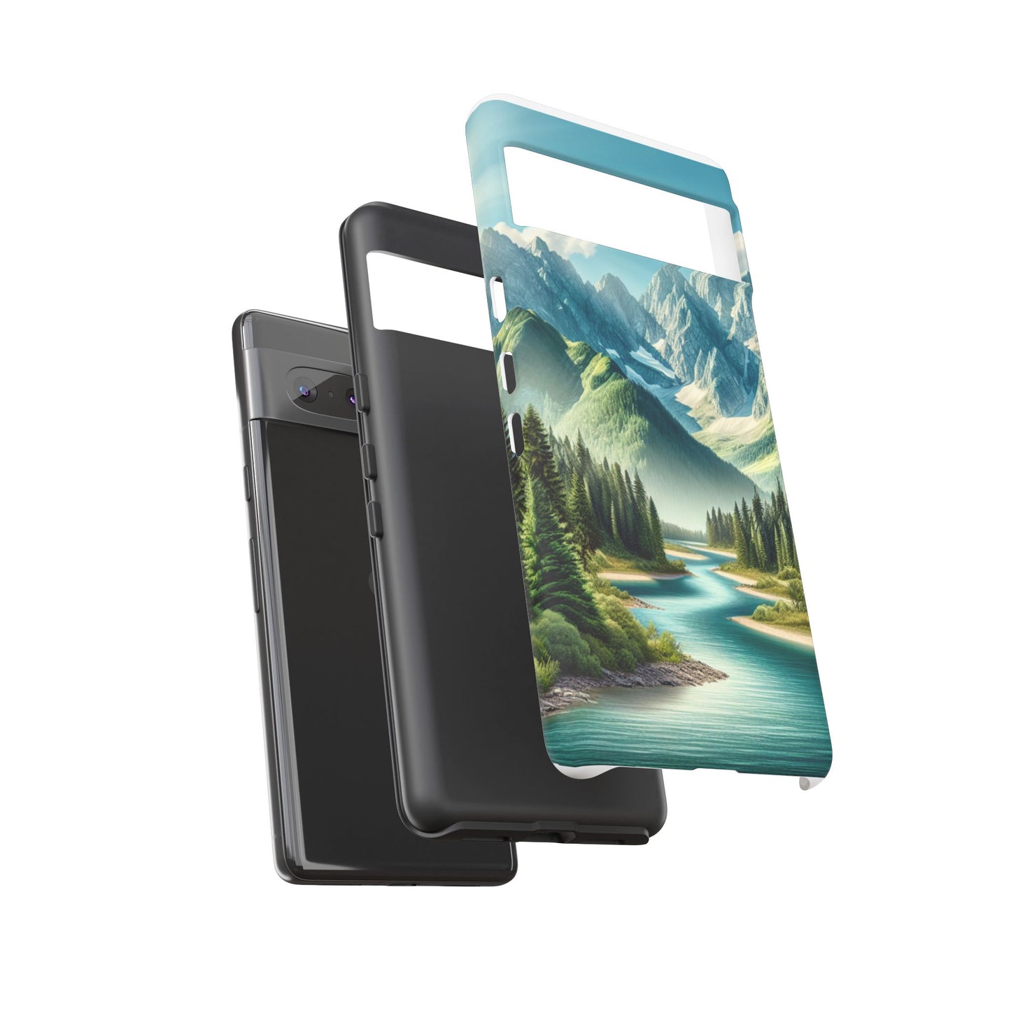 Mountain Landscape Phone Case, Tough Cases for Nature Lovers, Eco-Friendly Phone Cover, Gifts for Adventurers, Scenic Phone Accessories