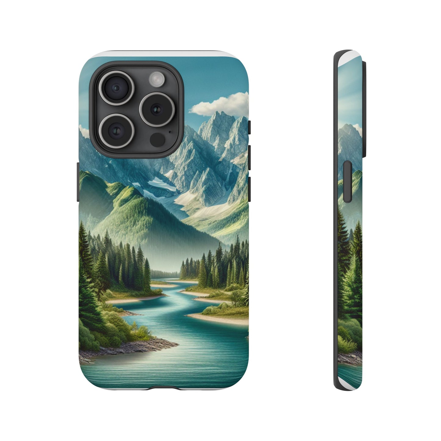 Mountain Landscape Phone Case, Tough Cases for Nature Lovers, Eco-Friendly Phone Cover, Gifts for Adventurers, Scenic Phone Accessories