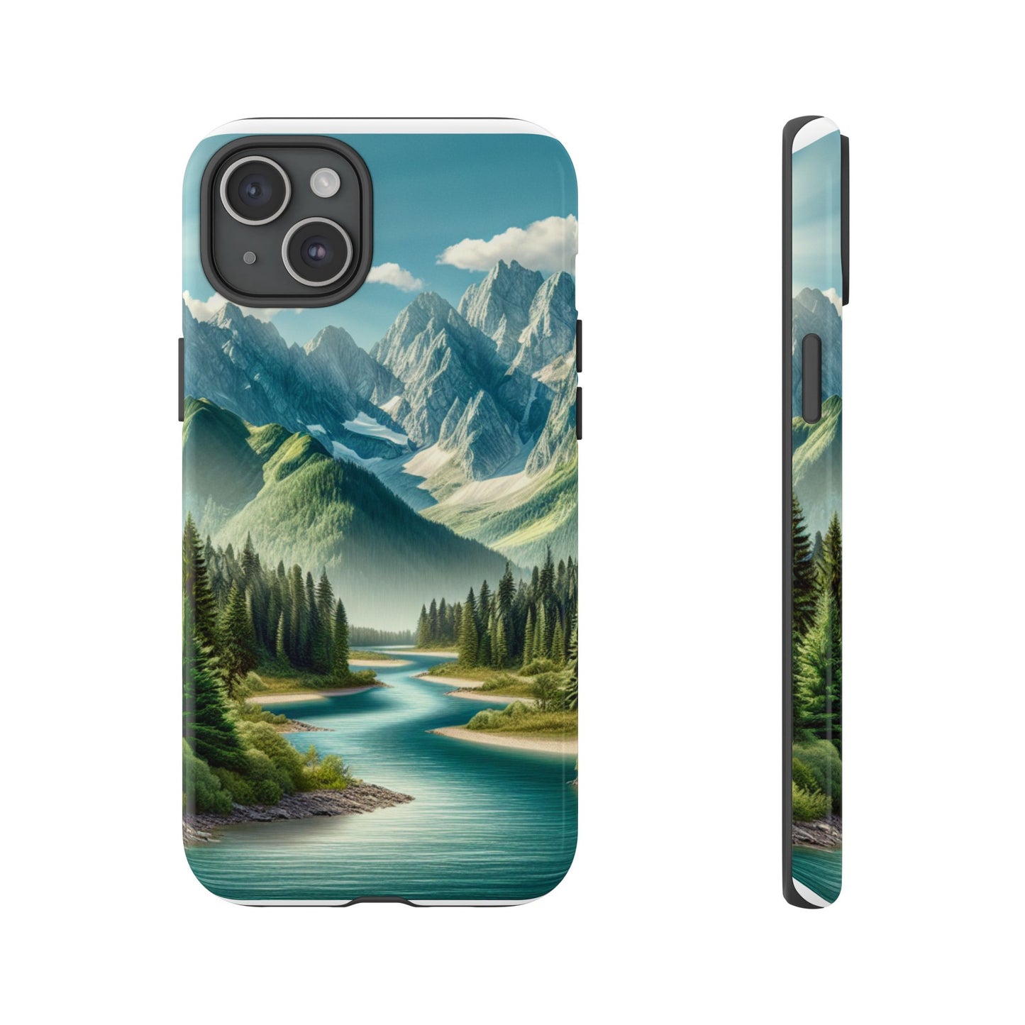 Mountain Landscape Phone Case, Tough Cases for Nature Lovers, Eco-Friendly Phone Cover, Gifts for Adventurers, Scenic Phone Accessories