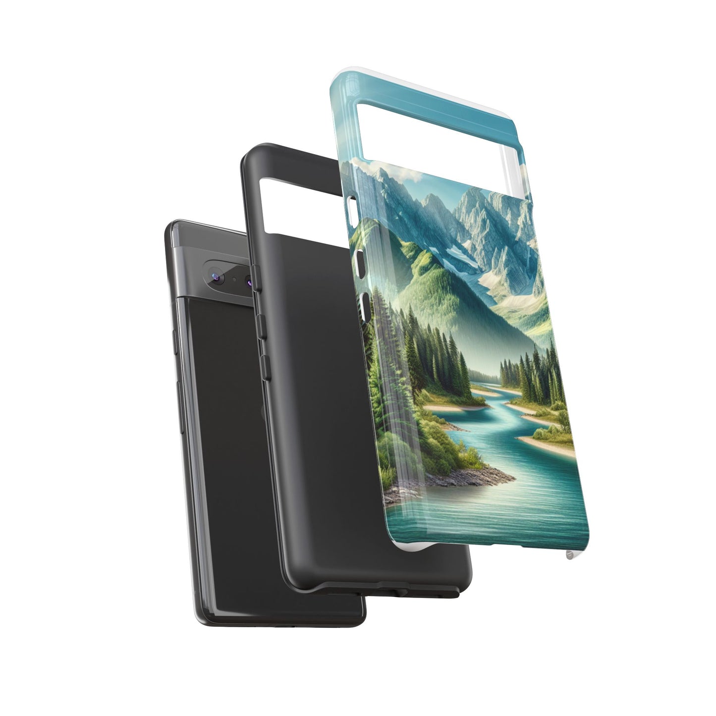Mountain Landscape Phone Case, Tough Cases for Nature Lovers, Eco-Friendly Phone Cover, Gifts for Adventurers, Scenic Phone Accessories
