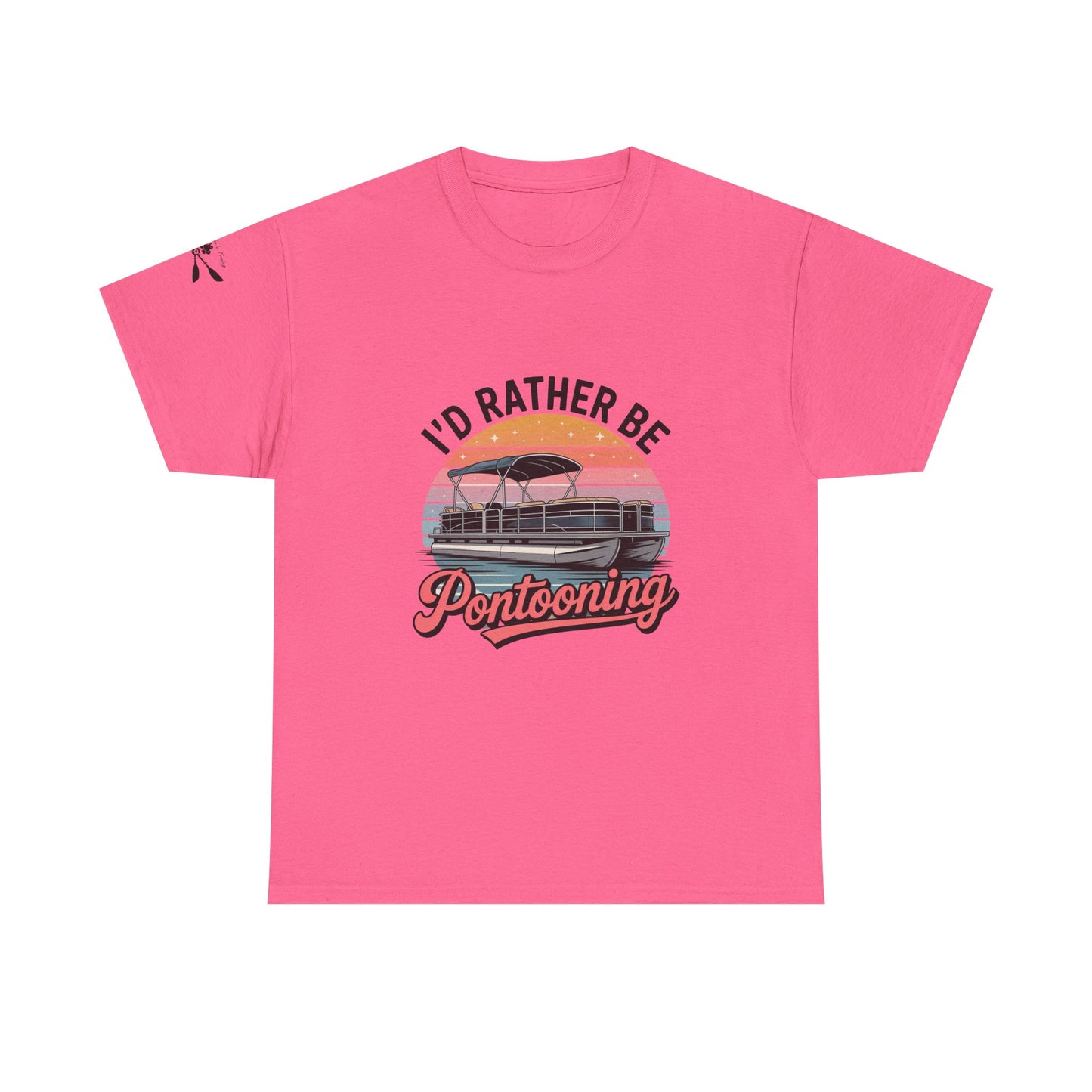 I'd rather be Pontooning t-shirt