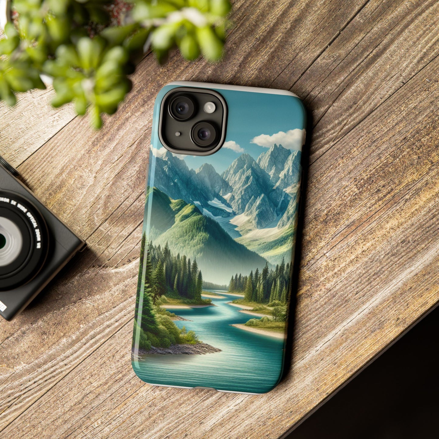 Mountain Landscape Phone Case, Tough Cases for Nature Lovers, Eco-Friendly Phone Cover, Gifts for Adventurers, Scenic Phone Accessories