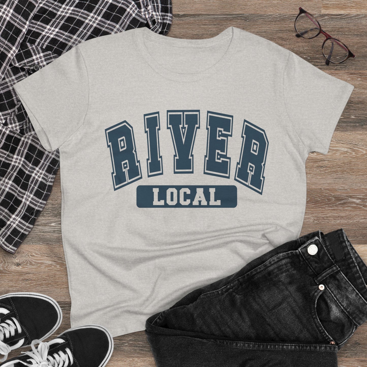 River Local Women's Tee - Casual Cotton Shirt, Gift for Friends, Summer Outfit, Travel Tee, Weekend Vibes