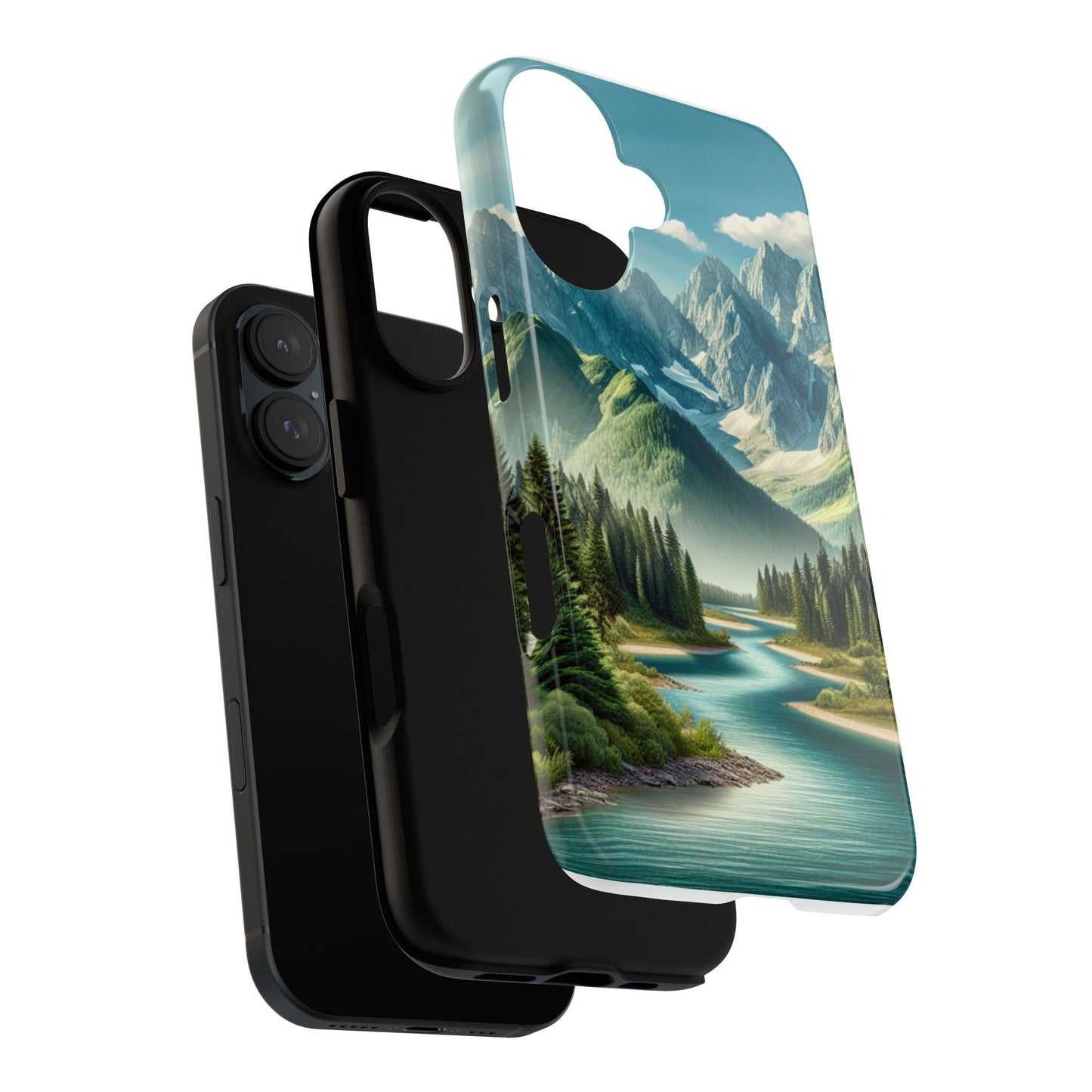 Mountain Landscape Phone Case, Tough Cases for Nature Lovers, Eco-Friendly Phone Cover, Gifts for Adventurers, Scenic Phone Accessories