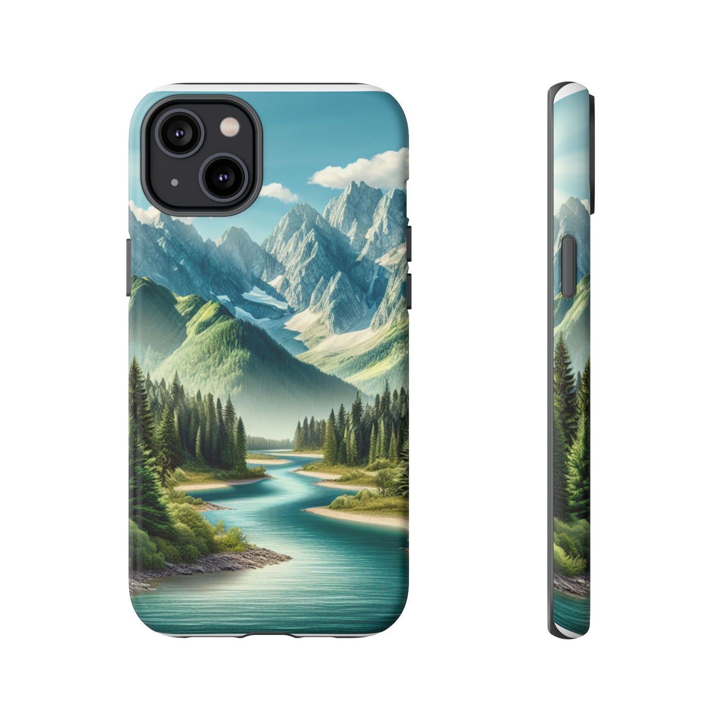 Mountain Landscape Phone Case, Tough Cases for Nature Lovers, Eco-Friendly Phone Cover, Gifts for Adventurers, Scenic Phone Accessories