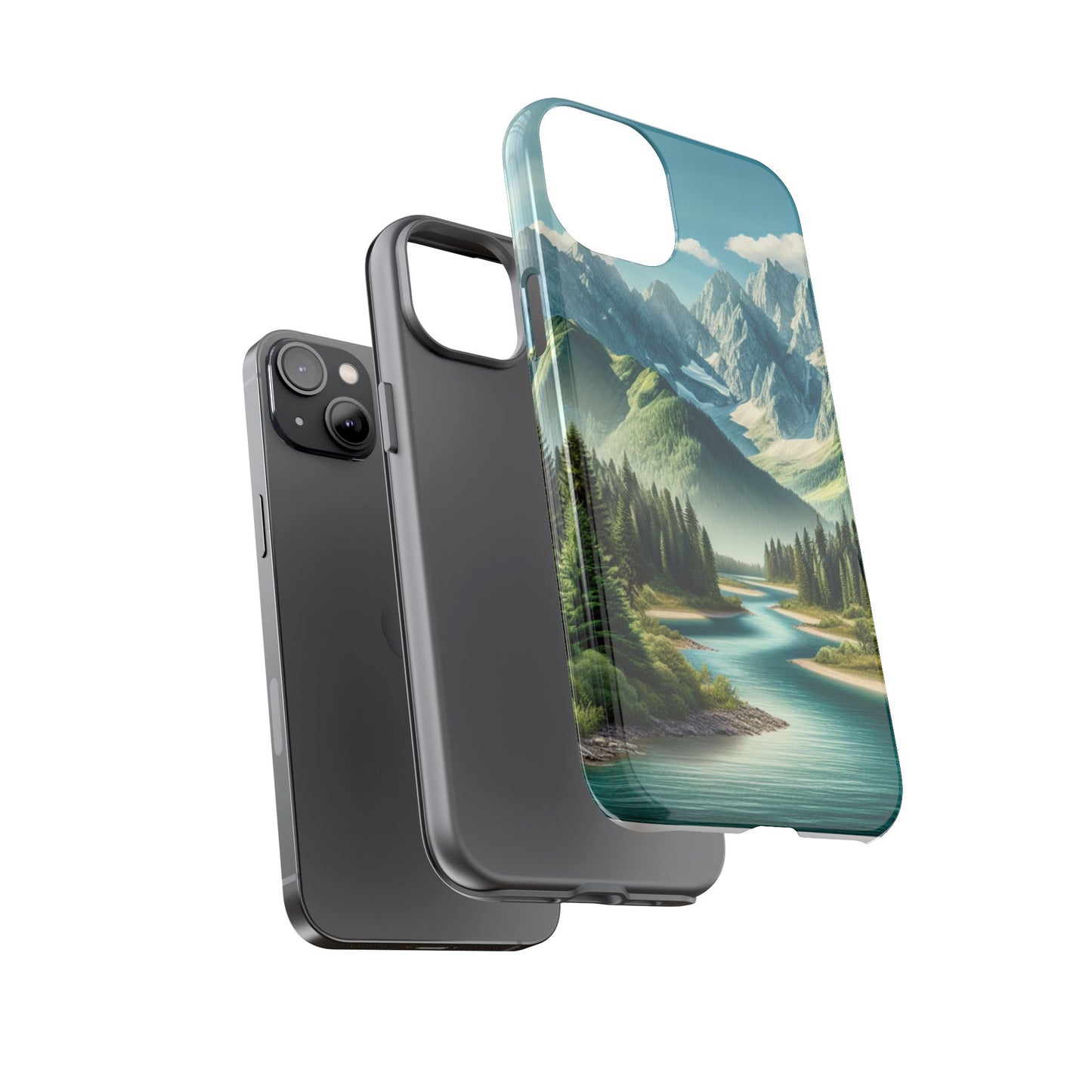 Mountain Landscape Phone Case, Tough Cases for Nature Lovers, Eco-Friendly Phone Cover, Gifts for Adventurers, Scenic Phone Accessories