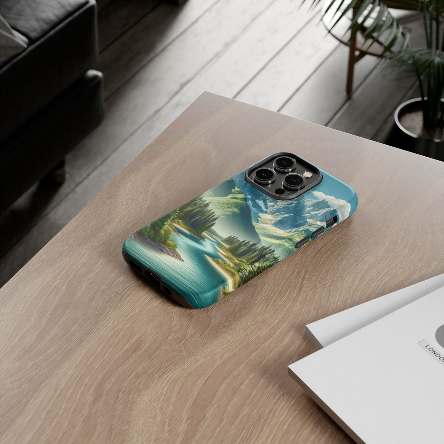 Mountain Landscape Phone Case, Tough Cases for Nature Lovers, Eco-Friendly Phone Cover, Gifts for Adventurers, Scenic Phone Accessories