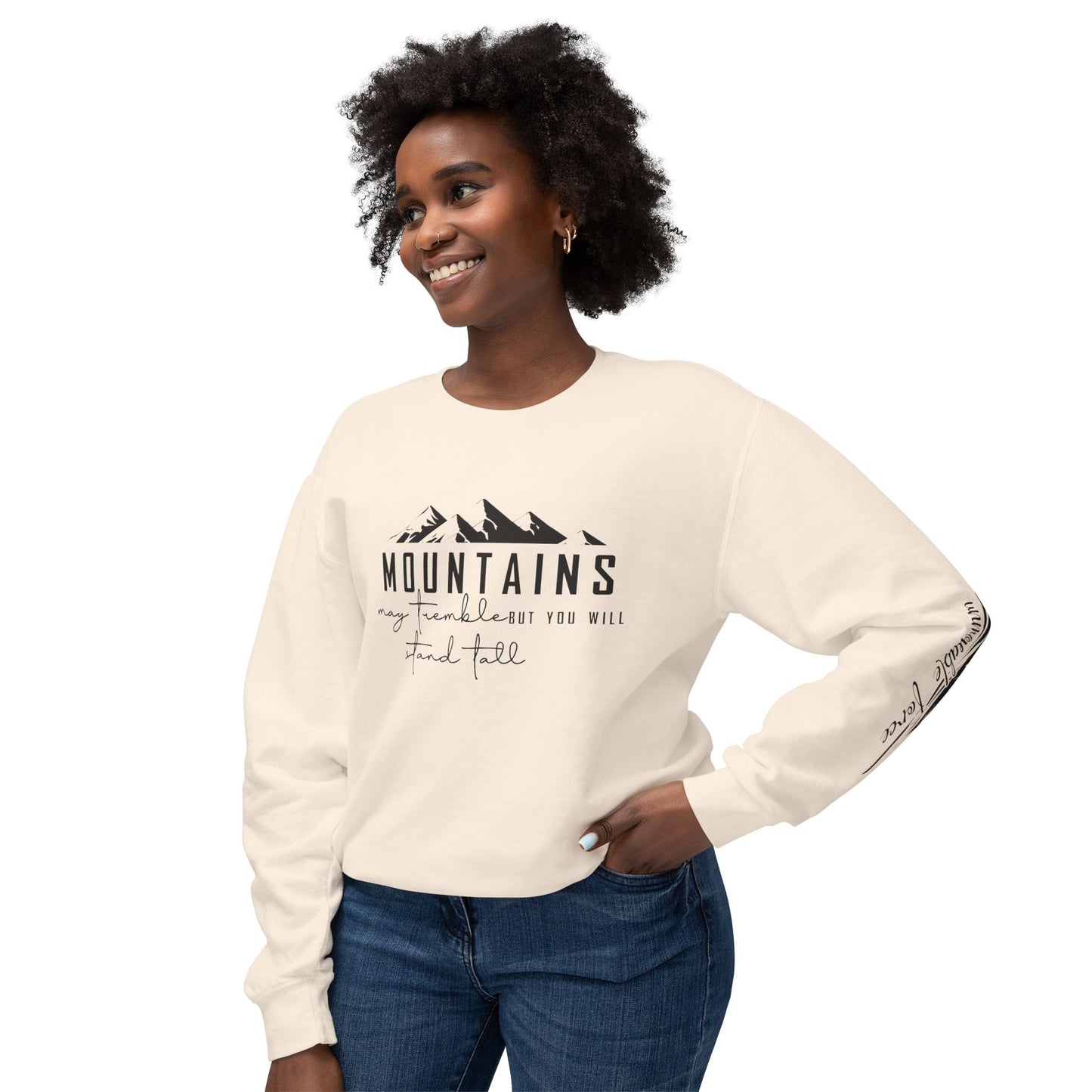 Mountain Adventure Unisex Lightweight Crewneck Sweatshirt, Nature Lover Gift, Outdoor Apparel, Hiking Clothing, Cozy Everyday Wear