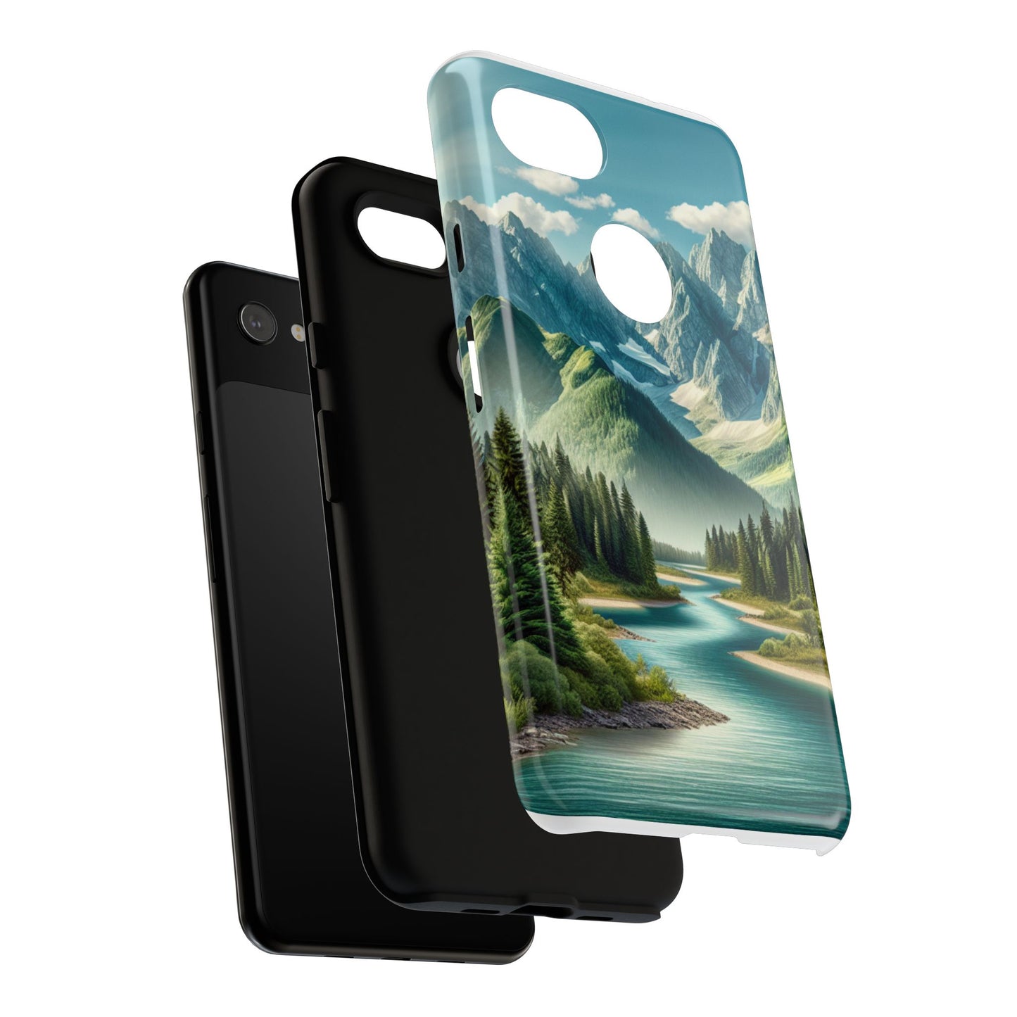 Mountain Landscape Phone Case, Tough Cases for Nature Lovers, Eco-Friendly Phone Cover, Gifts for Adventurers, Scenic Phone Accessories