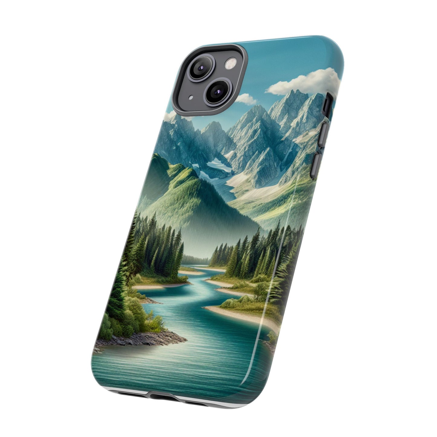 Mountain Landscape Phone Case, Tough Cases for Nature Lovers, Eco-Friendly Phone Cover, Gifts for Adventurers, Scenic Phone Accessories