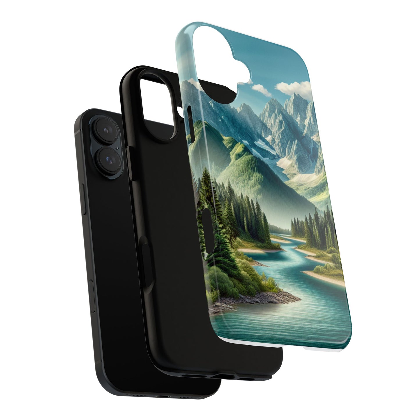 Mountain Landscape Phone Case, Tough Cases for Nature Lovers, Eco-Friendly Phone Cover, Gifts for Adventurers, Scenic Phone Accessories