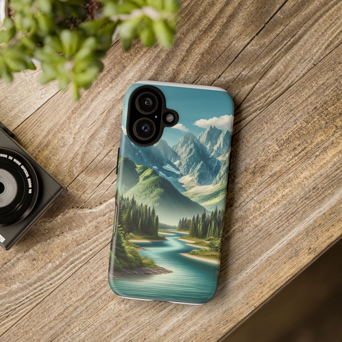 Mountain Landscape Phone Case, Tough Cases for Nature Lovers, Eco-Friendly Phone Cover, Gifts for Adventurers, Scenic Phone Accessories