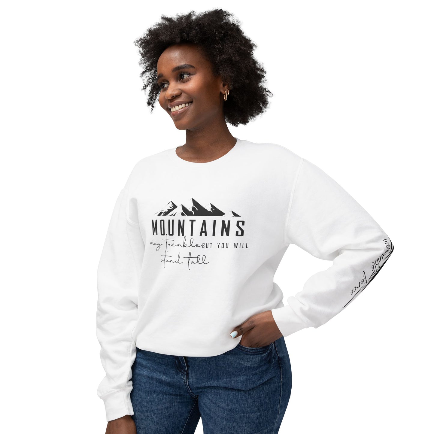 Mountain Adventure Unisex Lightweight Crewneck Sweatshirt, Nature Lover Gift, Outdoor Apparel, Hiking Clothing, Cozy Everyday Wear