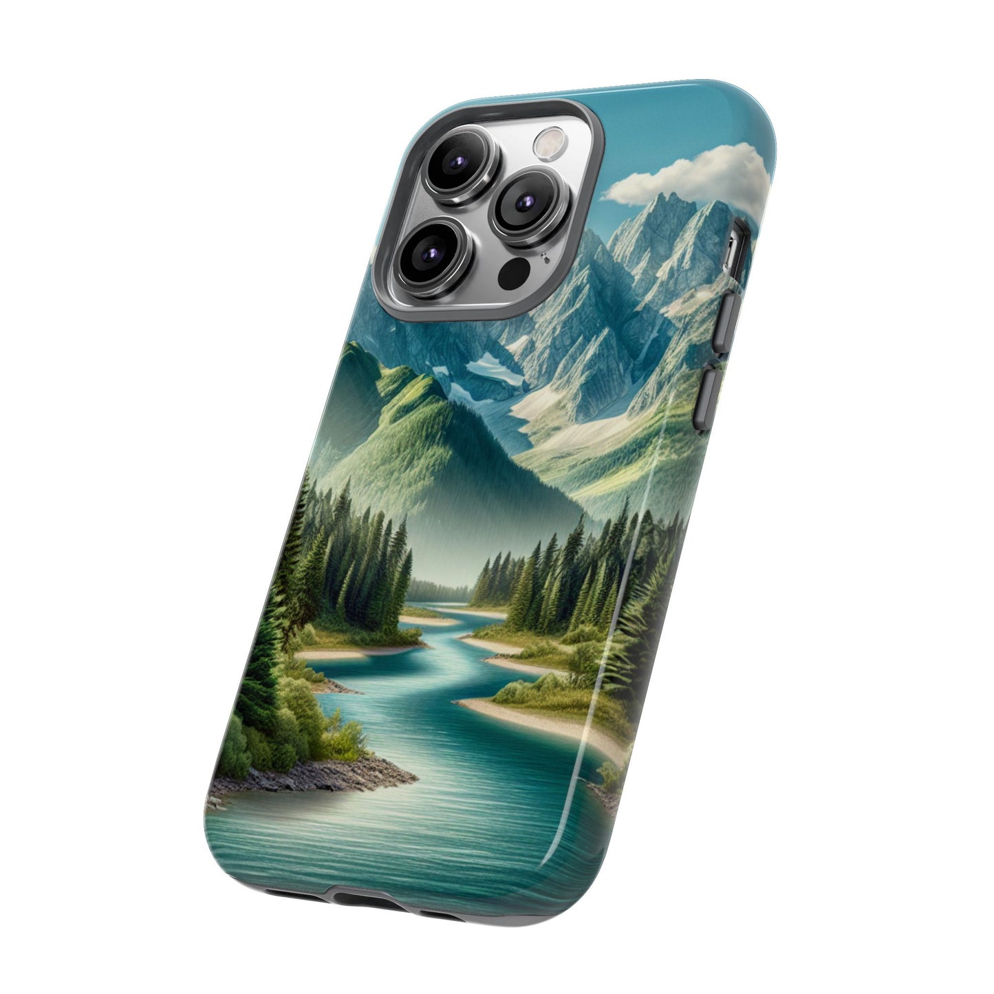 Mountain Landscape Phone Case, Tough Cases for Nature Lovers, Eco-Friendly Phone Cover, Gifts for Adventurers, Scenic Phone Accessories