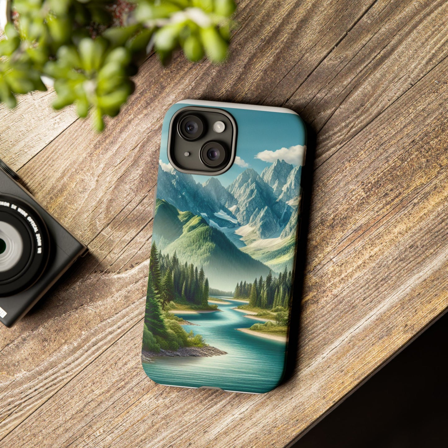 Mountain Landscape Phone Case, Tough Cases for Nature Lovers, Eco-Friendly Phone Cover, Gifts for Adventurers, Scenic Phone Accessories