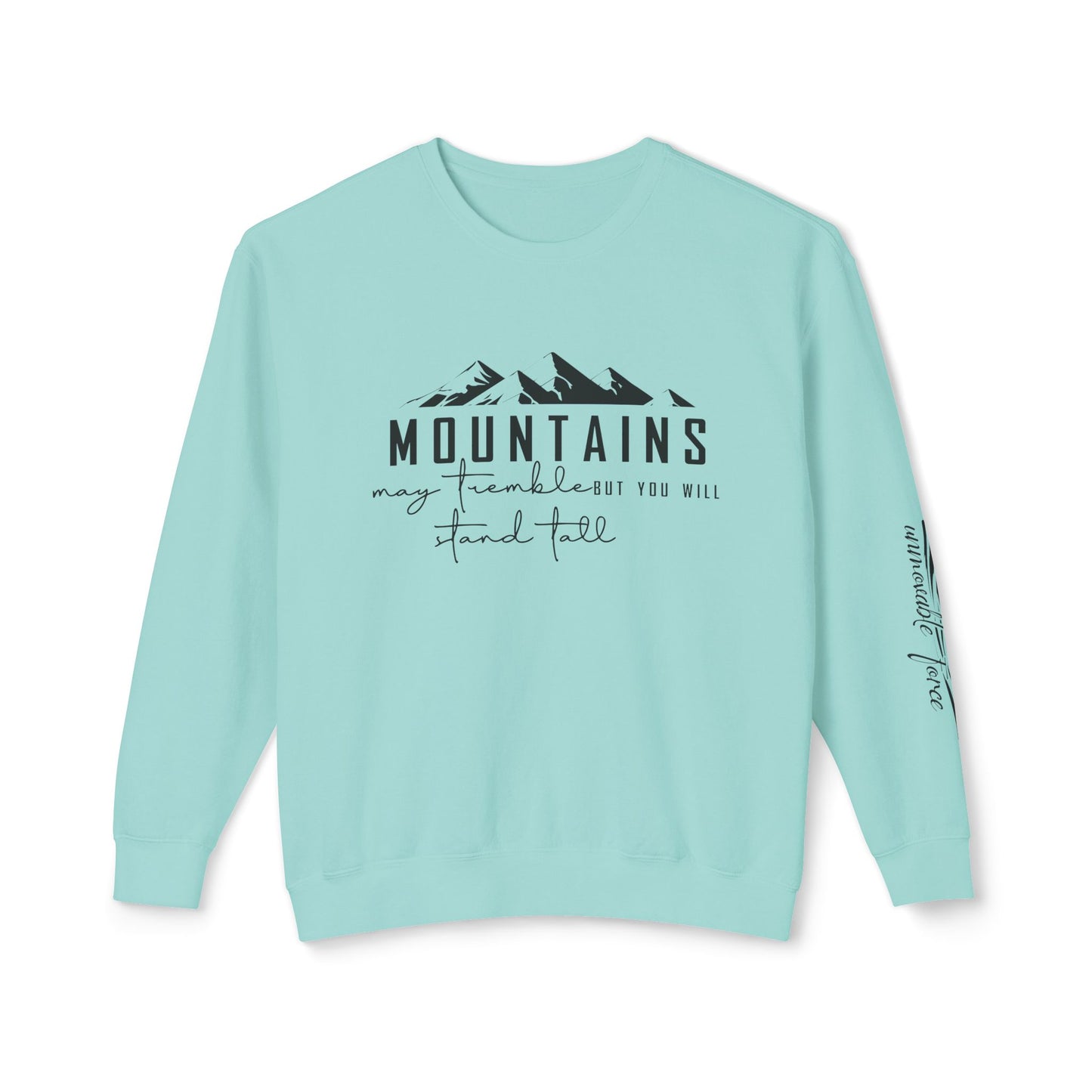 Mountain Adventure Unisex Lightweight Crewneck Sweatshirt, Nature Lover Gift, Outdoor Apparel, Hiking Clothing, Cozy Everyday Wear