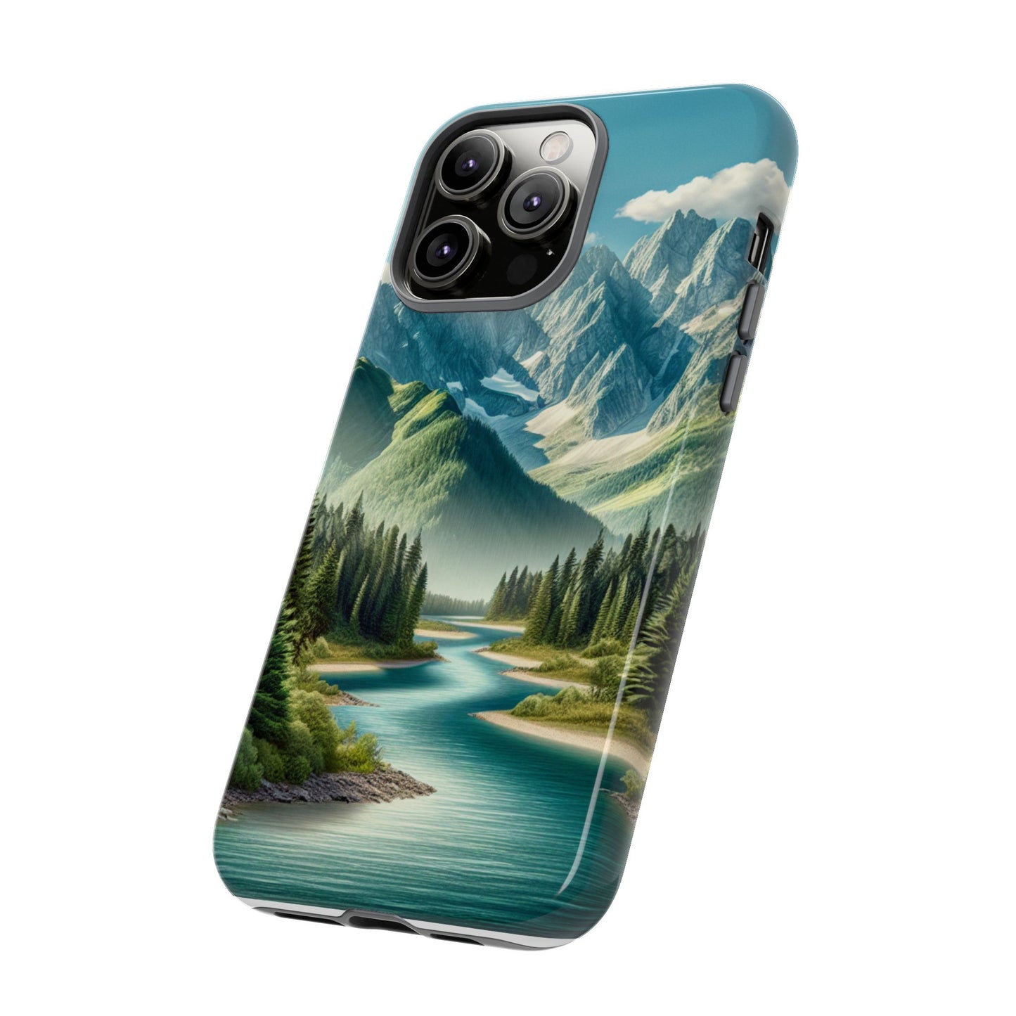 Mountain Landscape Phone Case, Tough Cases for Nature Lovers, Eco-Friendly Phone Cover, Gifts for Adventurers, Scenic Phone Accessories