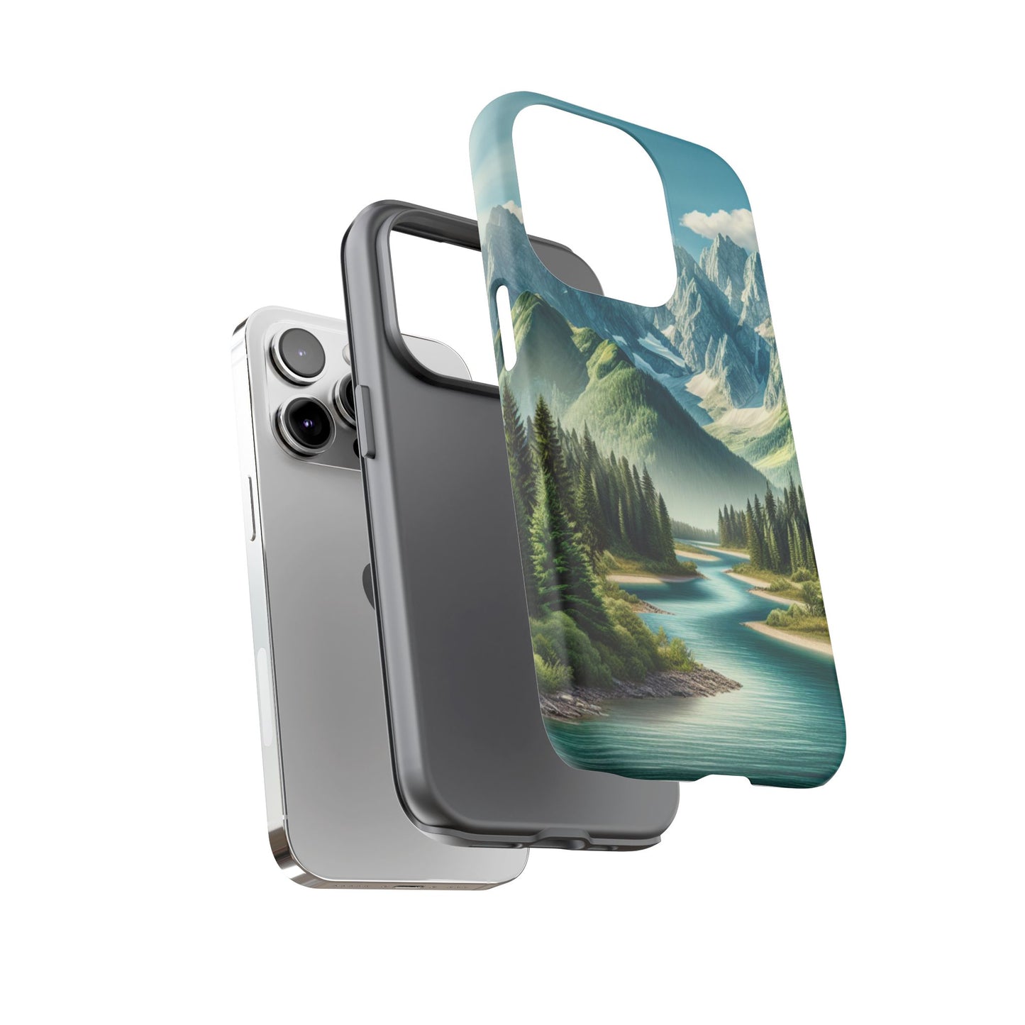 Mountain Landscape Phone Case, Tough Cases for Nature Lovers, Eco-Friendly Phone Cover, Gifts for Adventurers, Scenic Phone Accessories