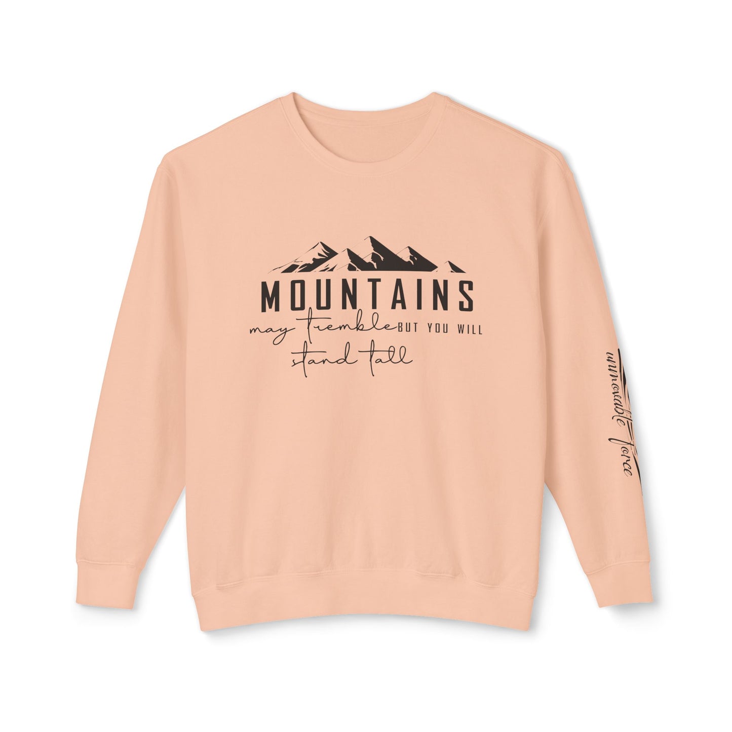 Mountain Adventure Unisex Lightweight Crewneck Sweatshirt, Nature Lover Gift, Outdoor Apparel, Hiking Clothing, Cozy Everyday Wear