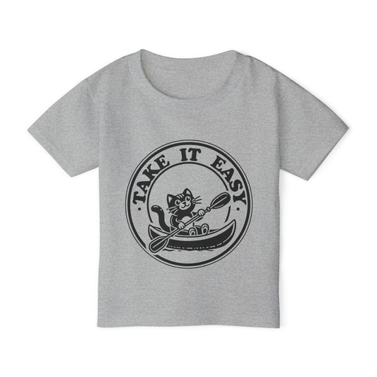 Playful Kayaking Cat Toddler T-shirt