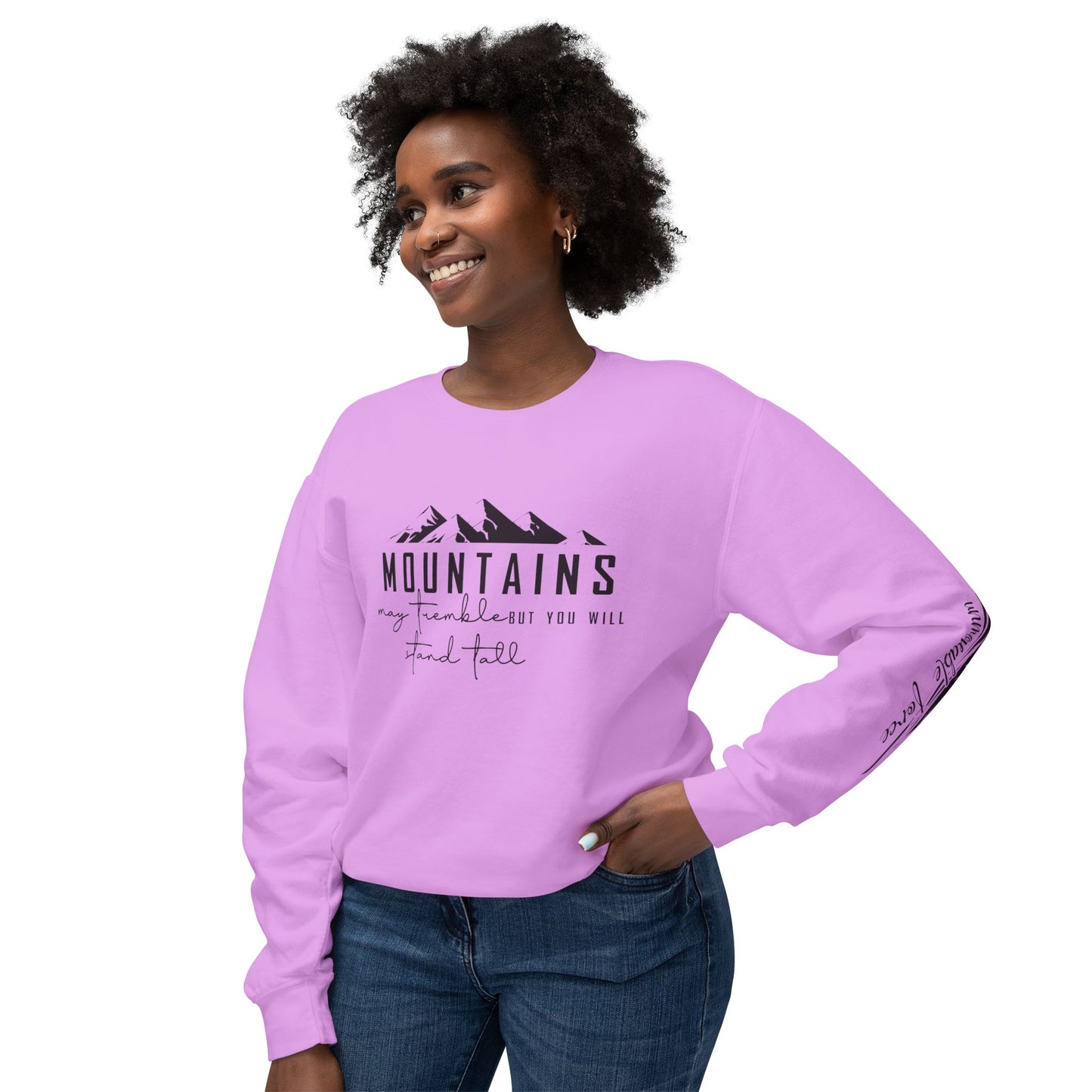 Mountain Adventure Unisex Lightweight Crewneck Sweatshirt, Nature Lover Gift, Outdoor Apparel, Hiking Clothing, Cozy Everyday Wear