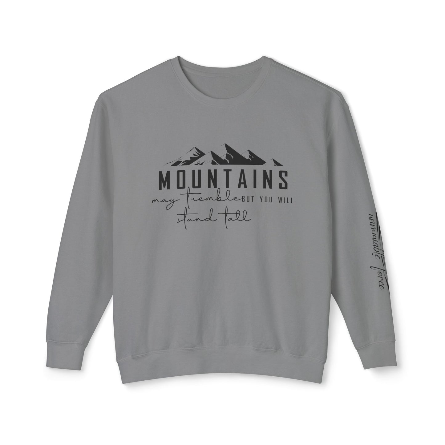 Mountain Adventure Unisex Lightweight Crewneck Sweatshirt, Nature Lover Gift, Outdoor Apparel, Hiking Clothing, Cozy Everyday Wear
