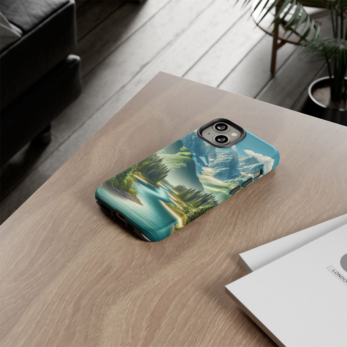 Mountain Landscape Phone Case, Tough Cases for Nature Lovers, Eco-Friendly Phone Cover, Gifts for Adventurers, Scenic Phone Accessories